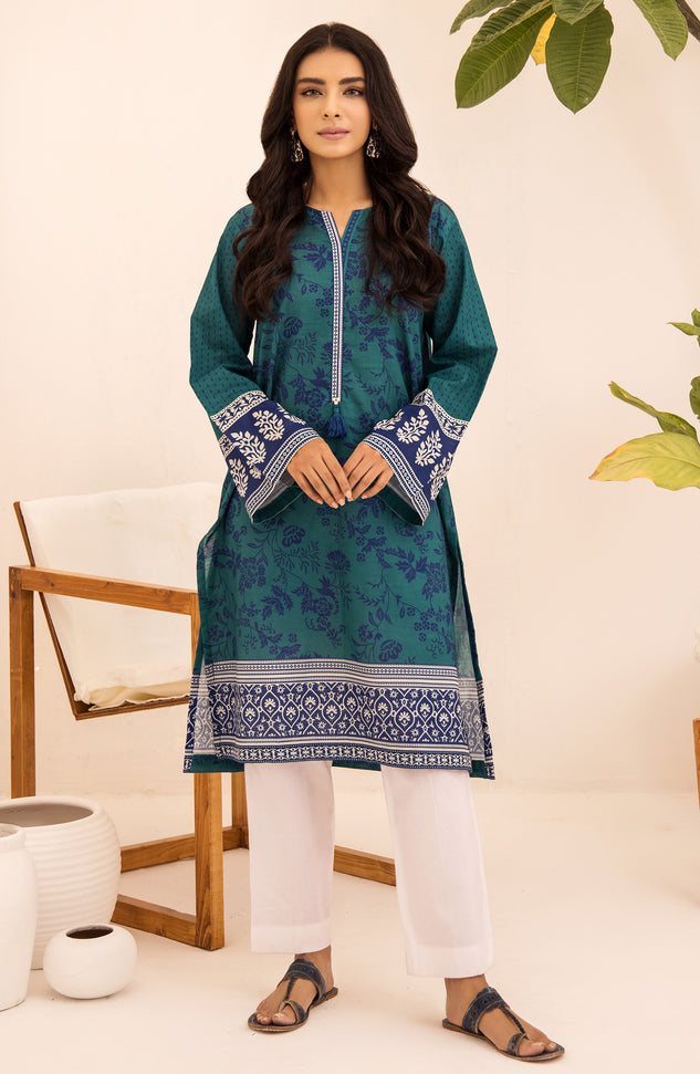 hcs-512-u-teal  Digital print Winter unstiched shirt