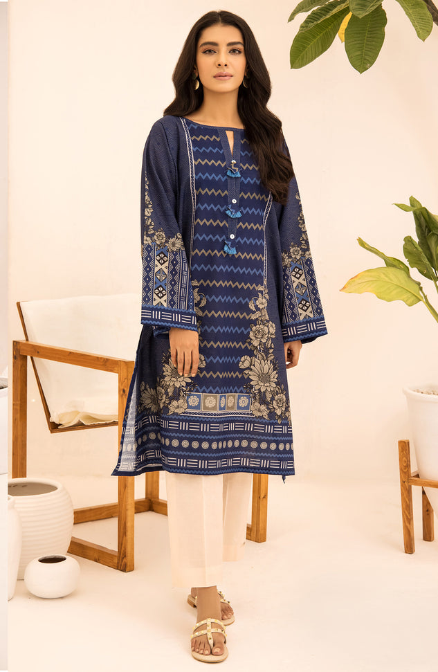 Unstitched 1 Piece Printed Khaddar Winter Shirt