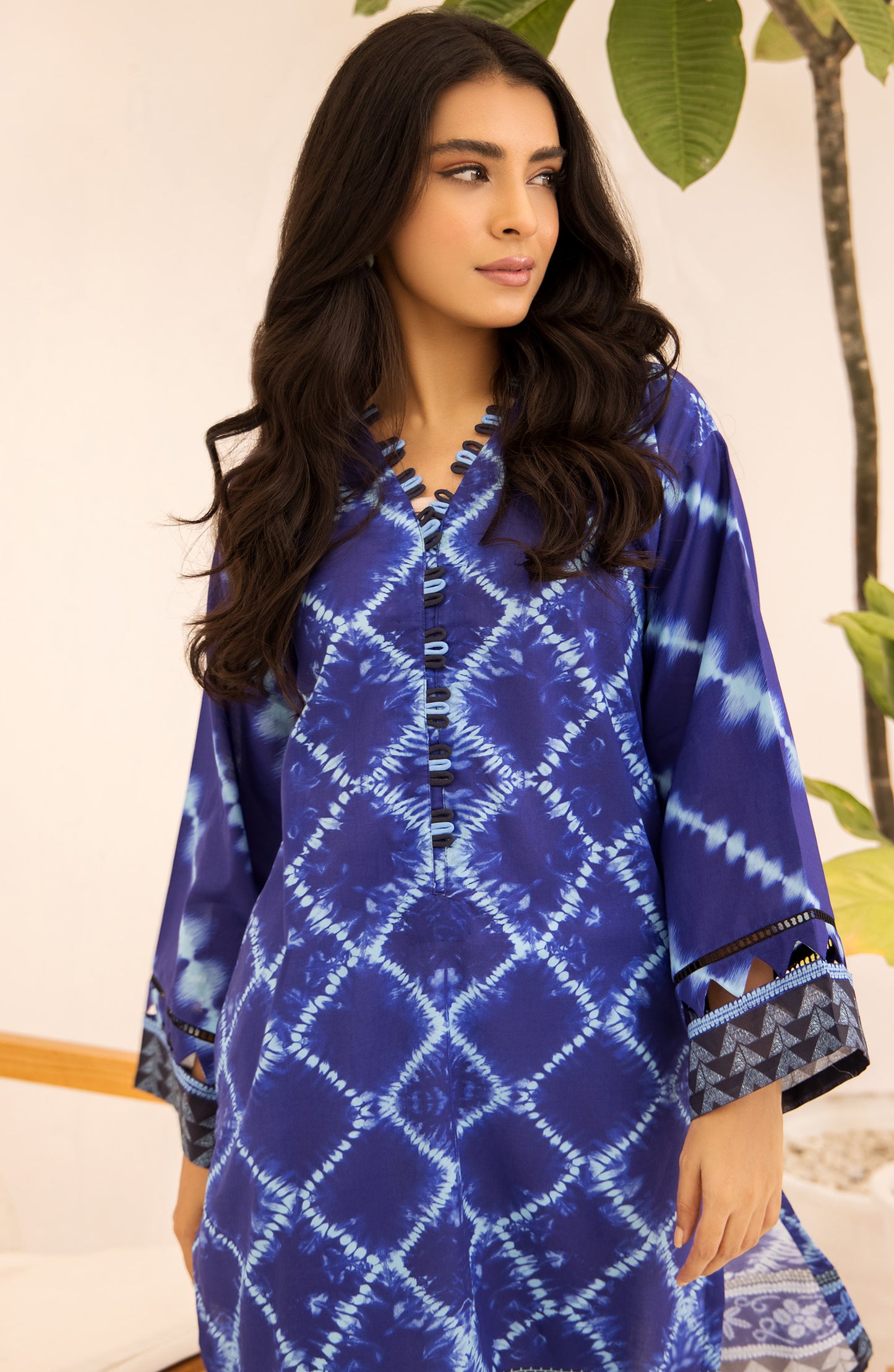 Unstitched 1 Piece Printed Lawn Shirt