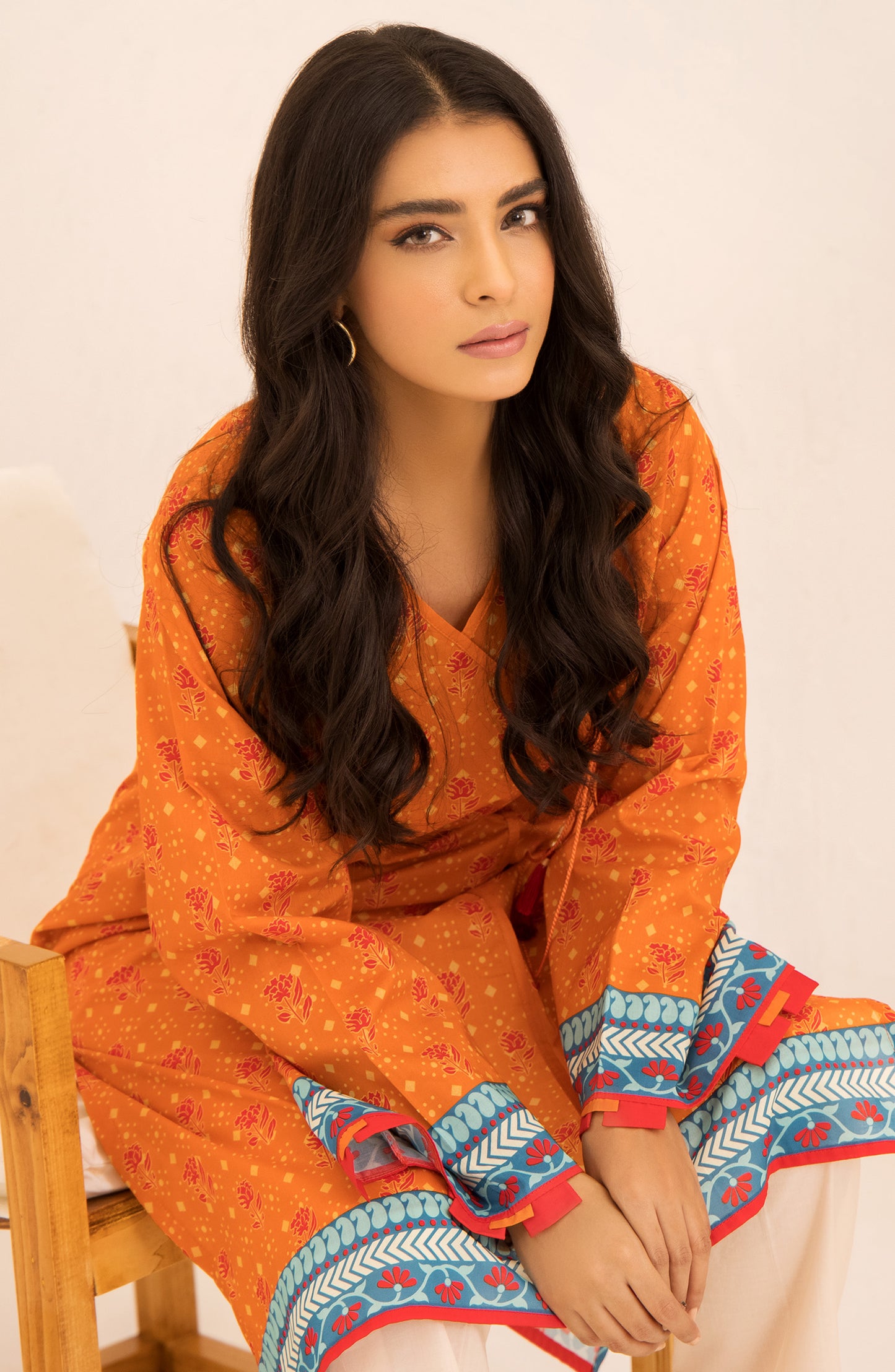 Unstitched 1 Piece Printed Lawn Shirt