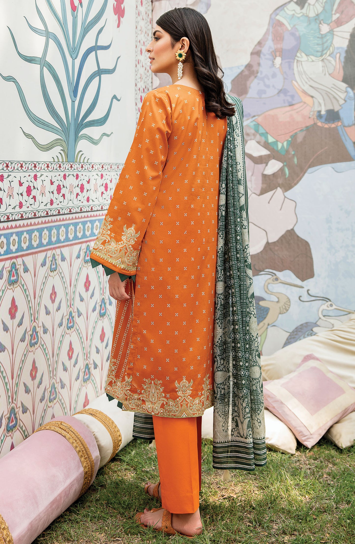 Unstitched 3 Piece Embroidered Lawn Suit