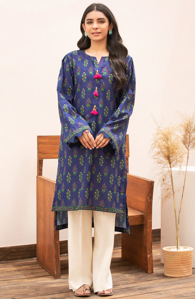 Unstitched 1 Piece Printed Lawn Shirt