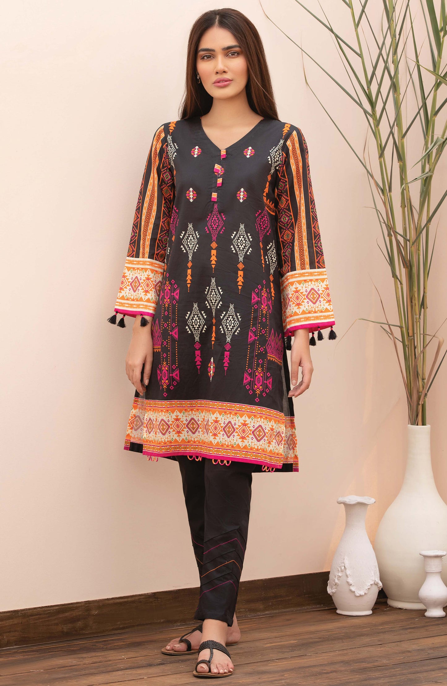 Unstitched 2 Piece Printed Lawn Shirt Trouser