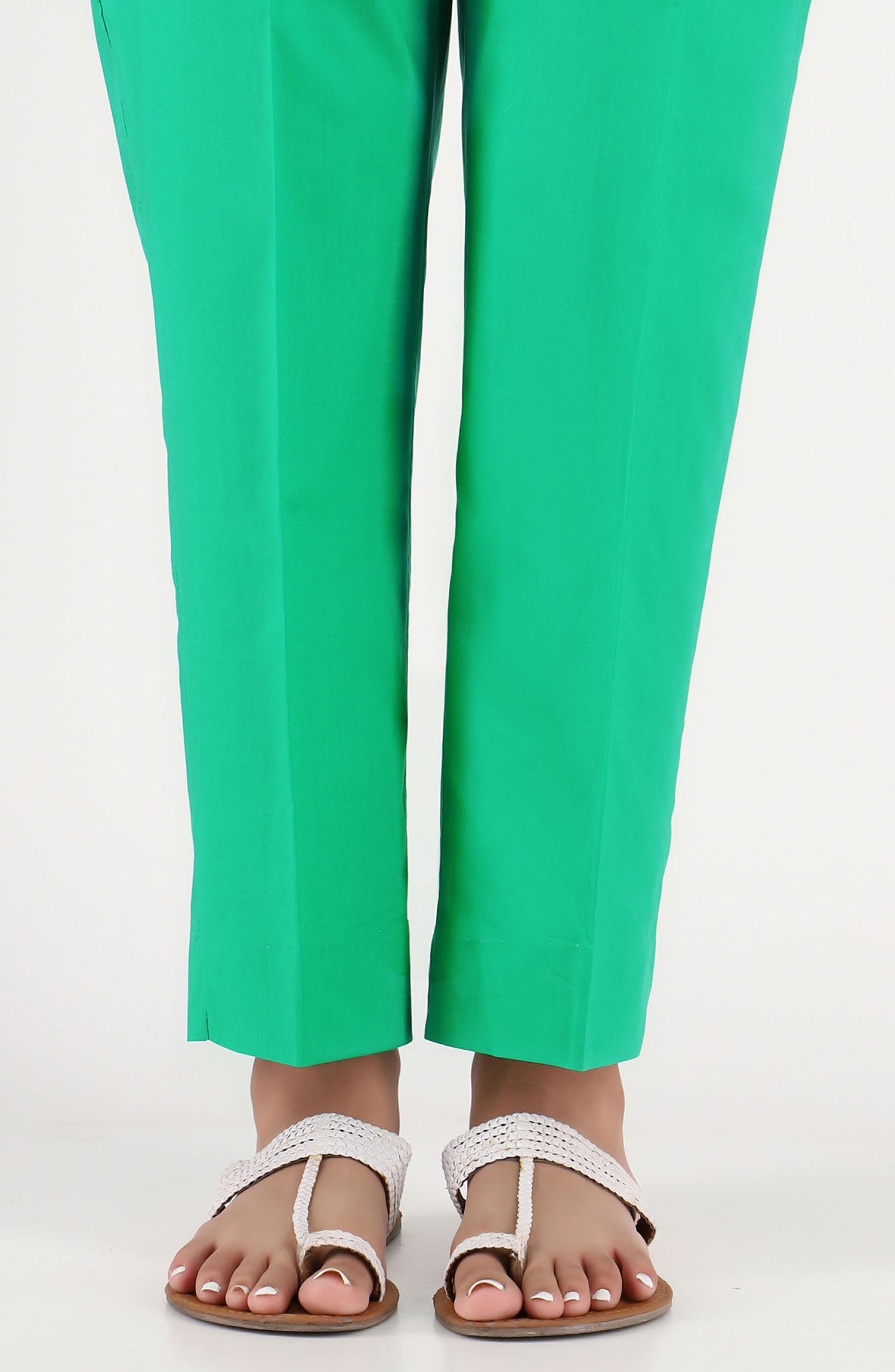 Stitched Basic Cambric Pants- Green (NRP-53 GREEN)