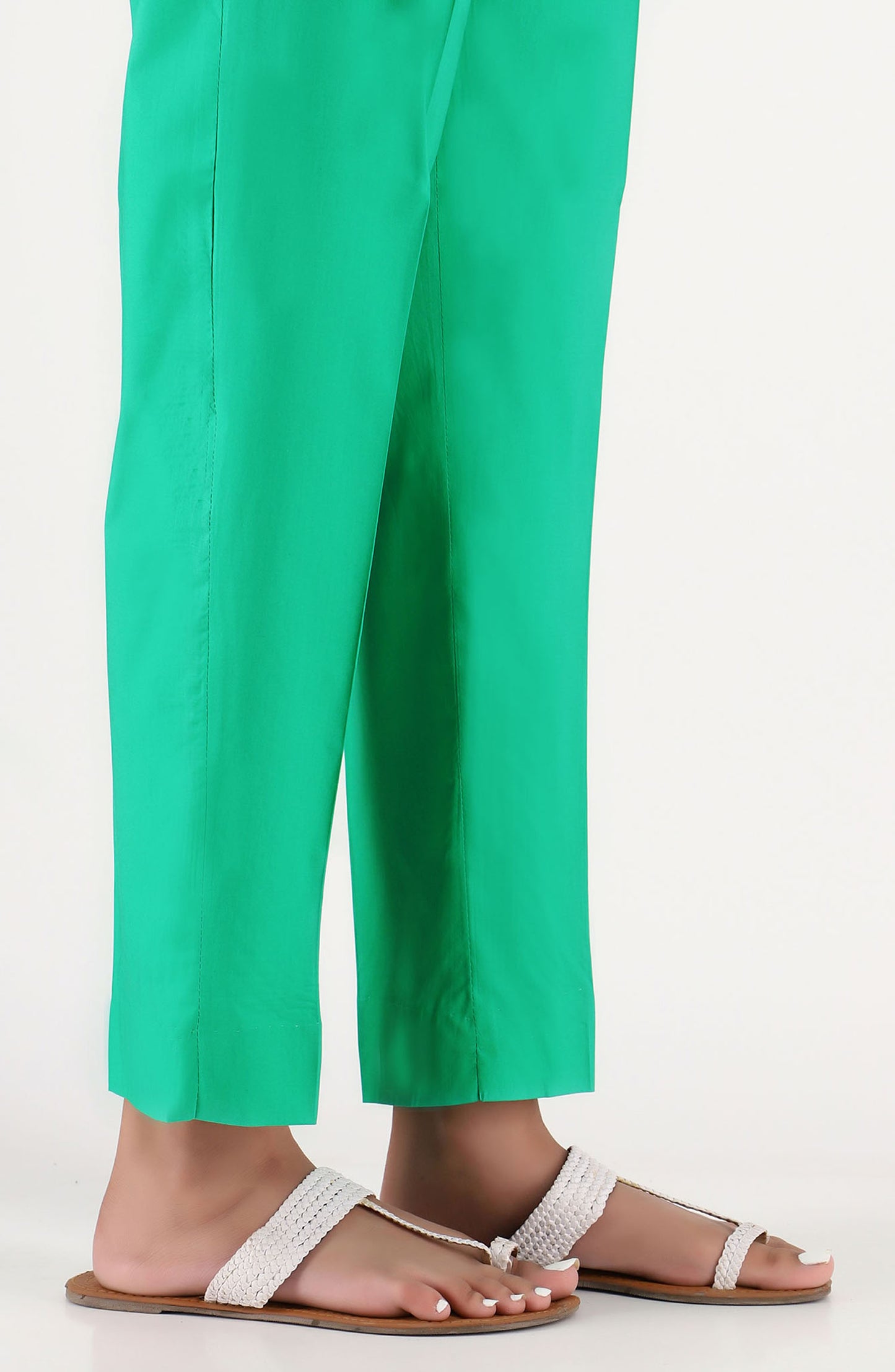 Stitched Basic Cambric Pants- Green (NRP-53 GREEN)