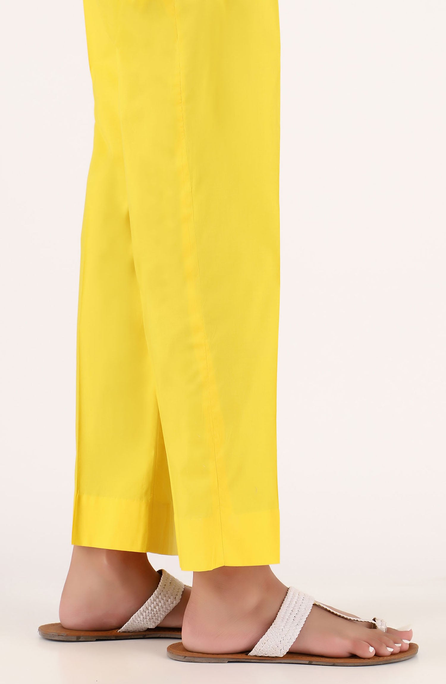 Stitched Basic Cambric Pants- Yellow (NRP-53 YELLOW)