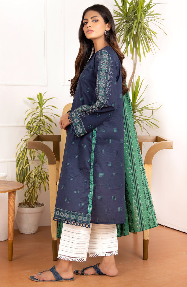 Unstitched 2 Piece Printed Lawn Shirt And Lawn Dupatta