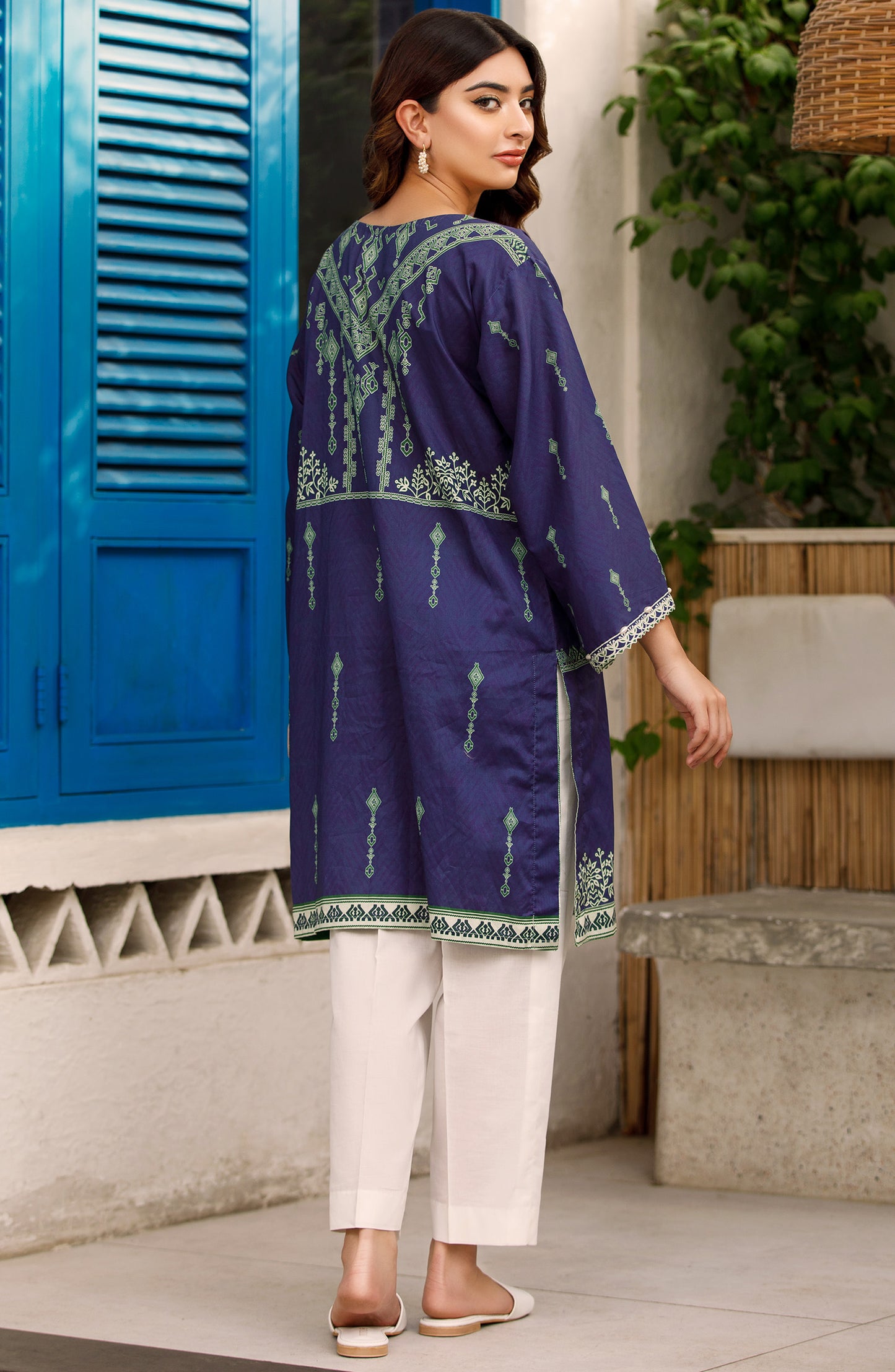 HCS-S-22-056/S BLUE LAWN SCSHIRT READY TO WEAR SHIRT