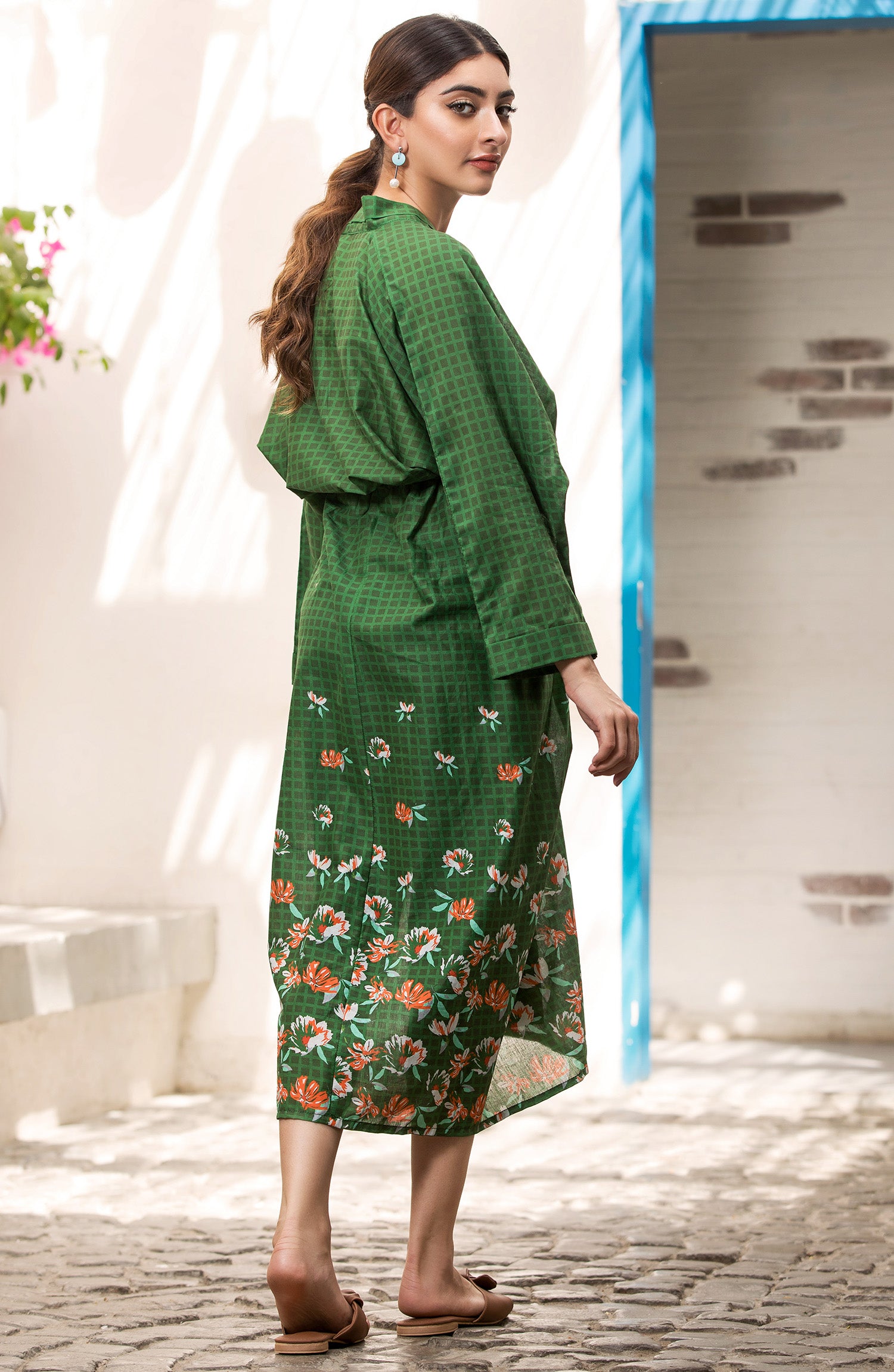 HCS-S-22-065/S GREEN LAWN SCSHIRT READY TO WEAR SHIRT