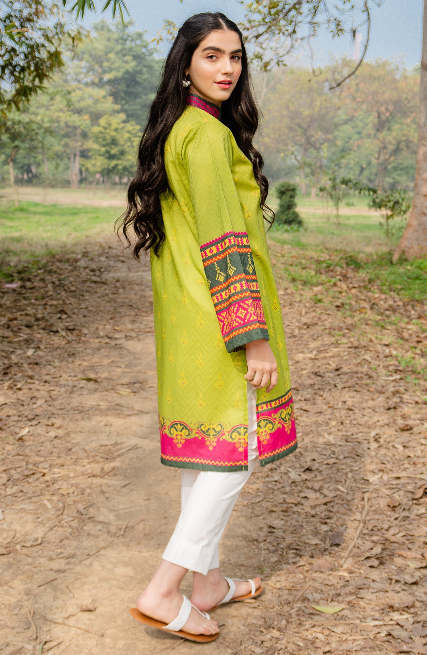 Stitched 1 Piece Printed Jacquard Shirt