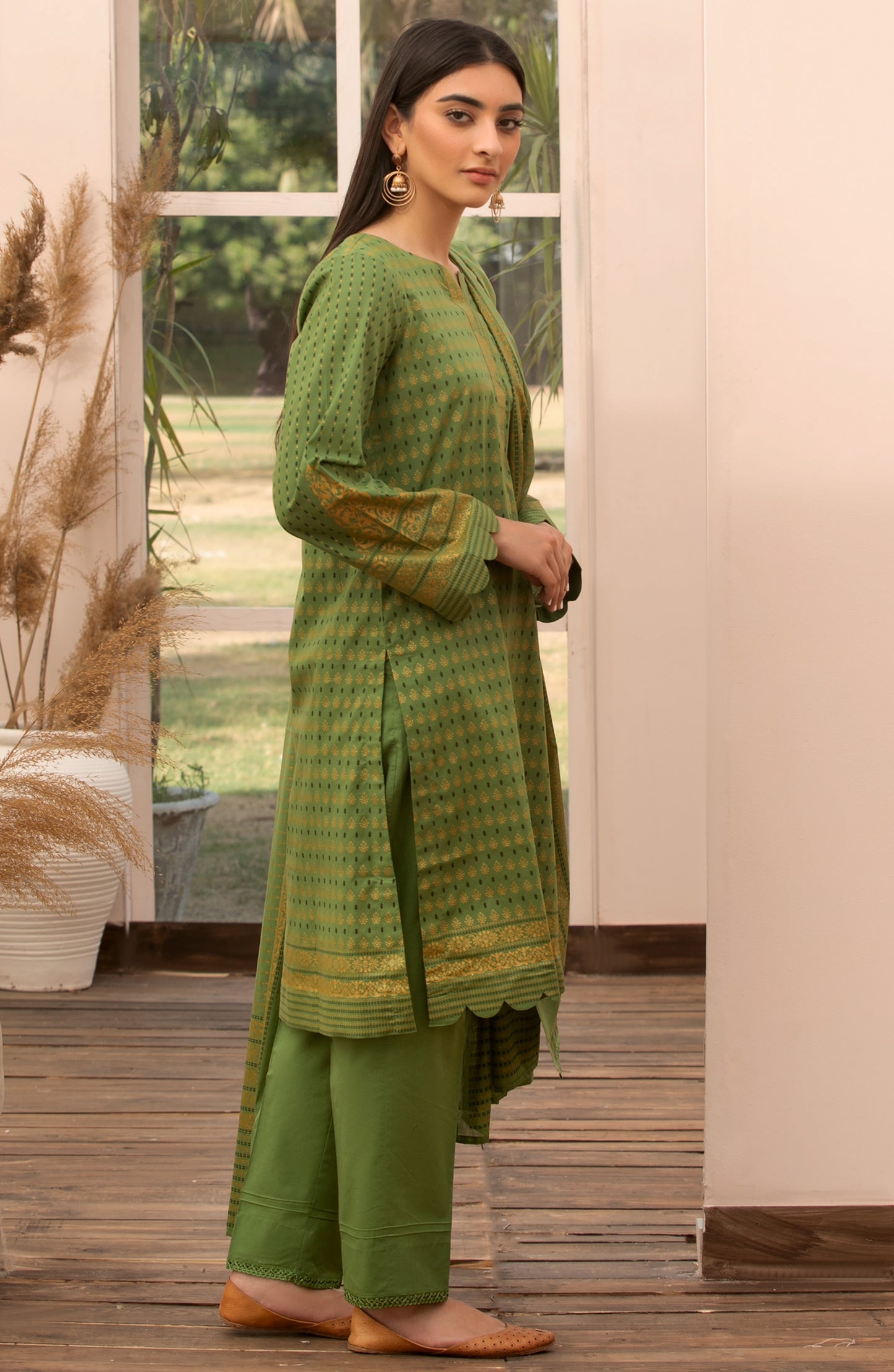 Unstitched 3 Piece Printed Lawn Suit