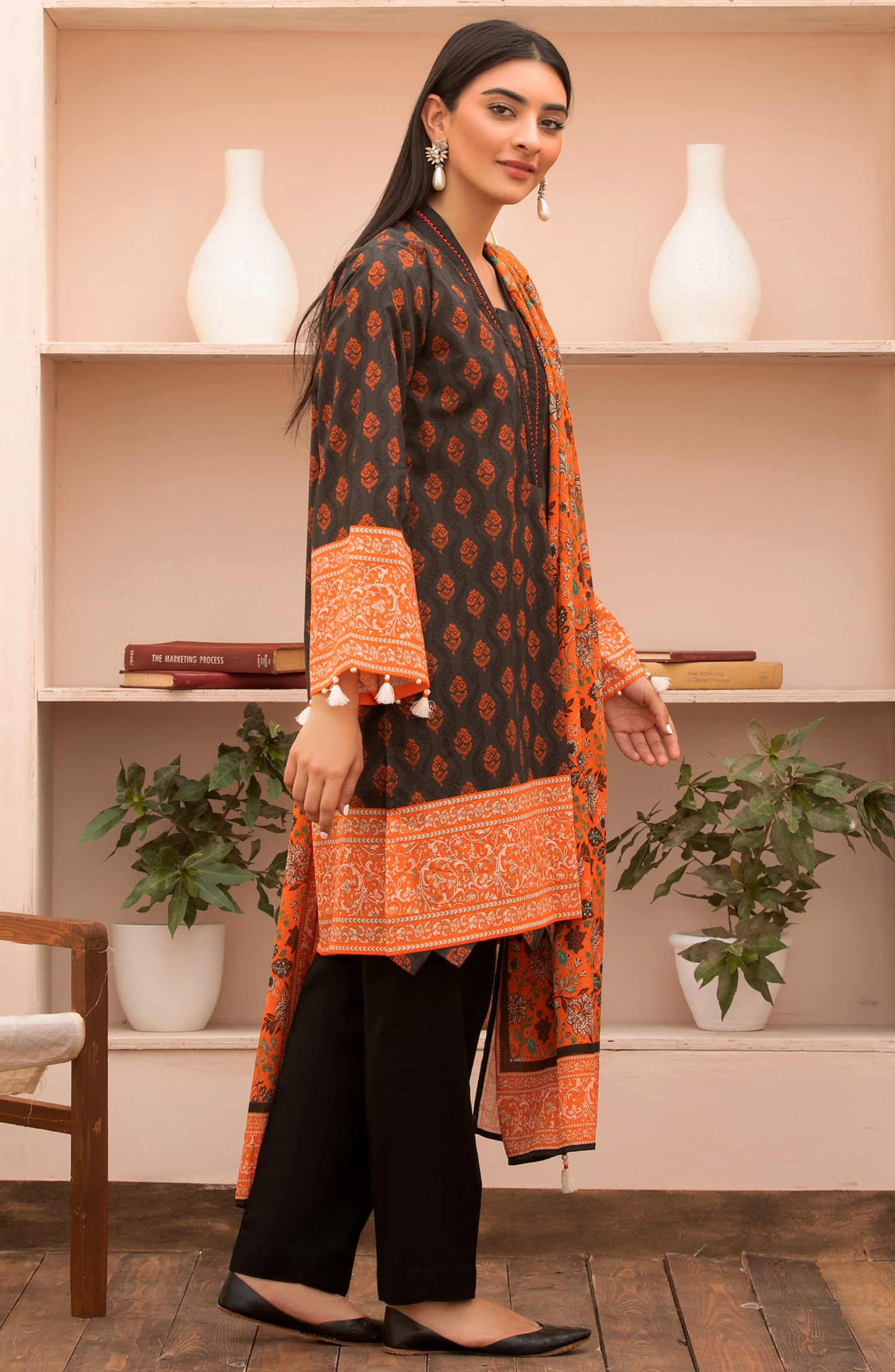 Unstitched 2 Piece Printed Lawn Shirt Dupatta