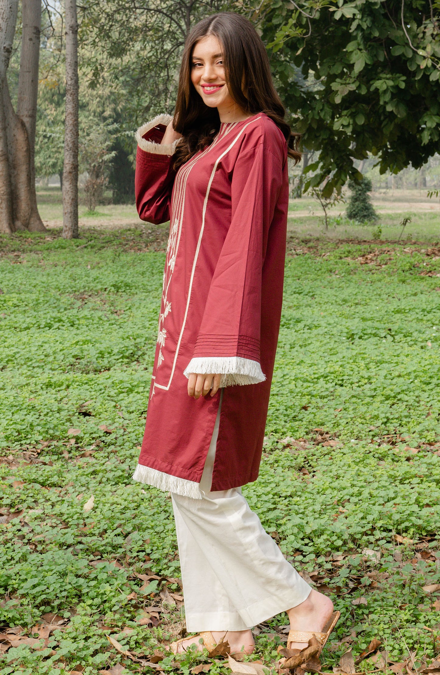 Stitched 1 Piece Embroidered Lawn Shirt