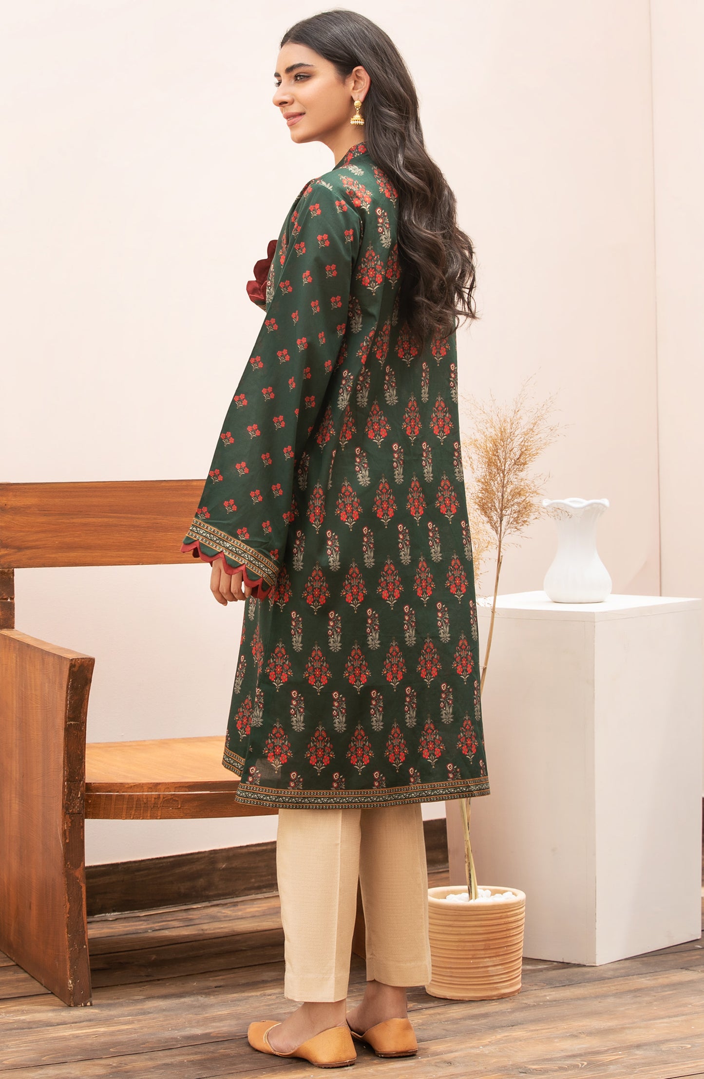Unstitched 1 Piece Printed Lawn Shirt