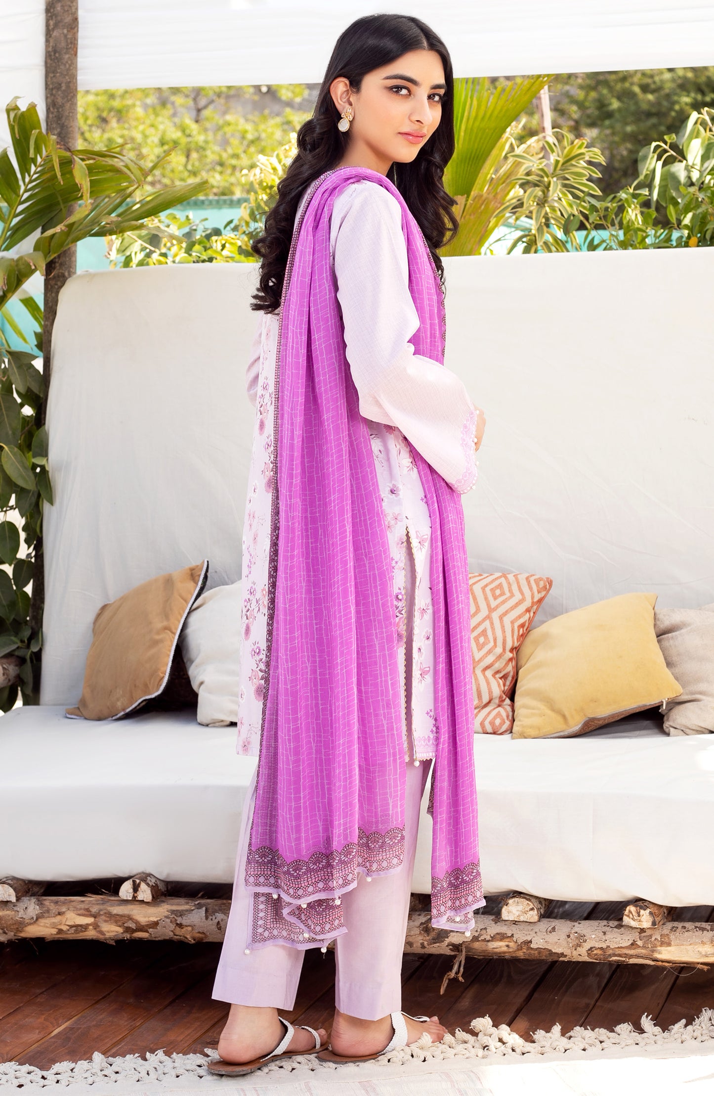 Unstitched 3 Piece Embroidered Lawn Suit