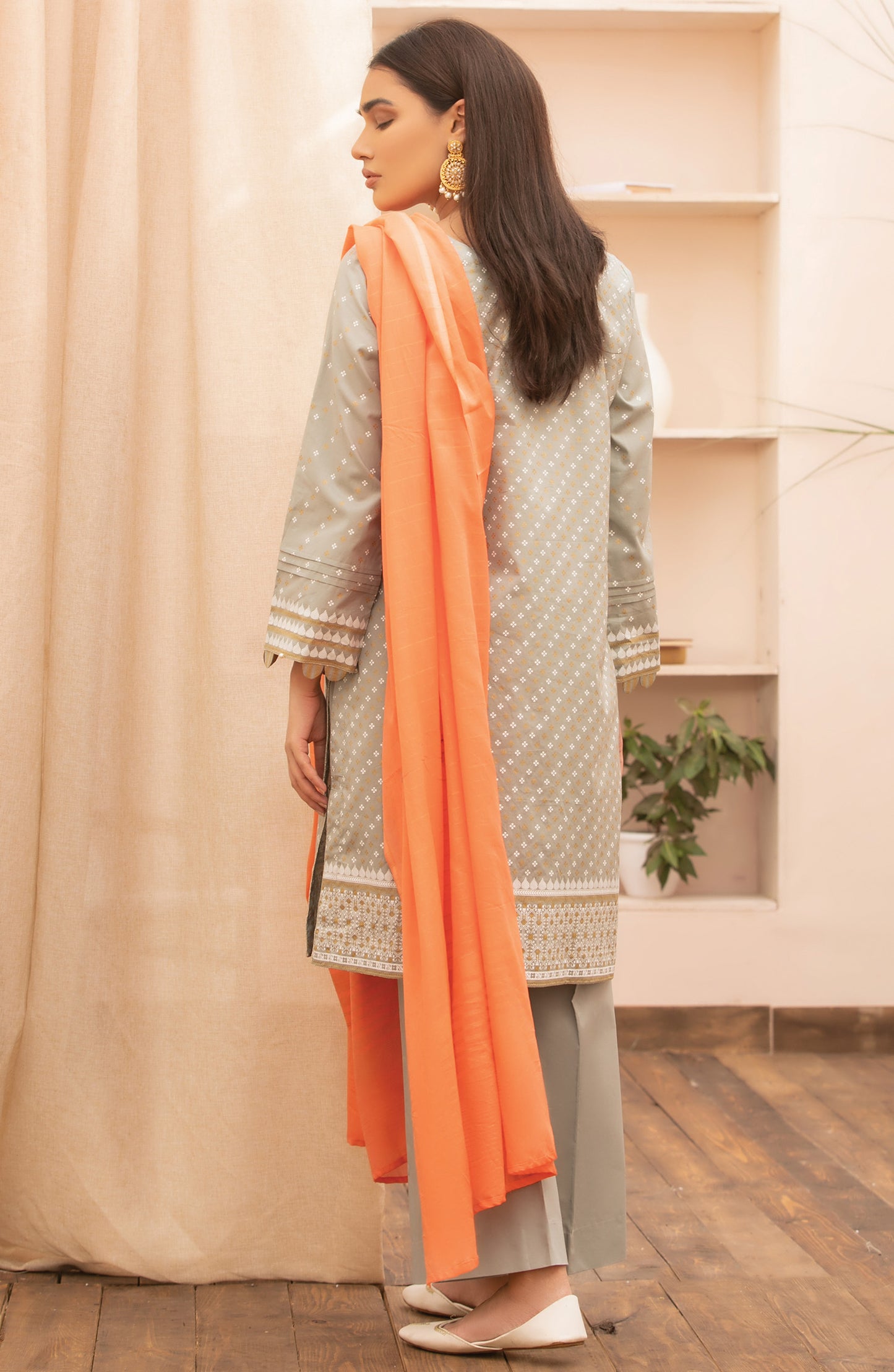Unstitched 3 Piece Printed Lawn Suit
