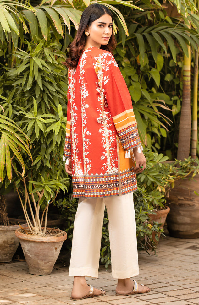 Unstitched 1 Piece Printed Lawn Shirt