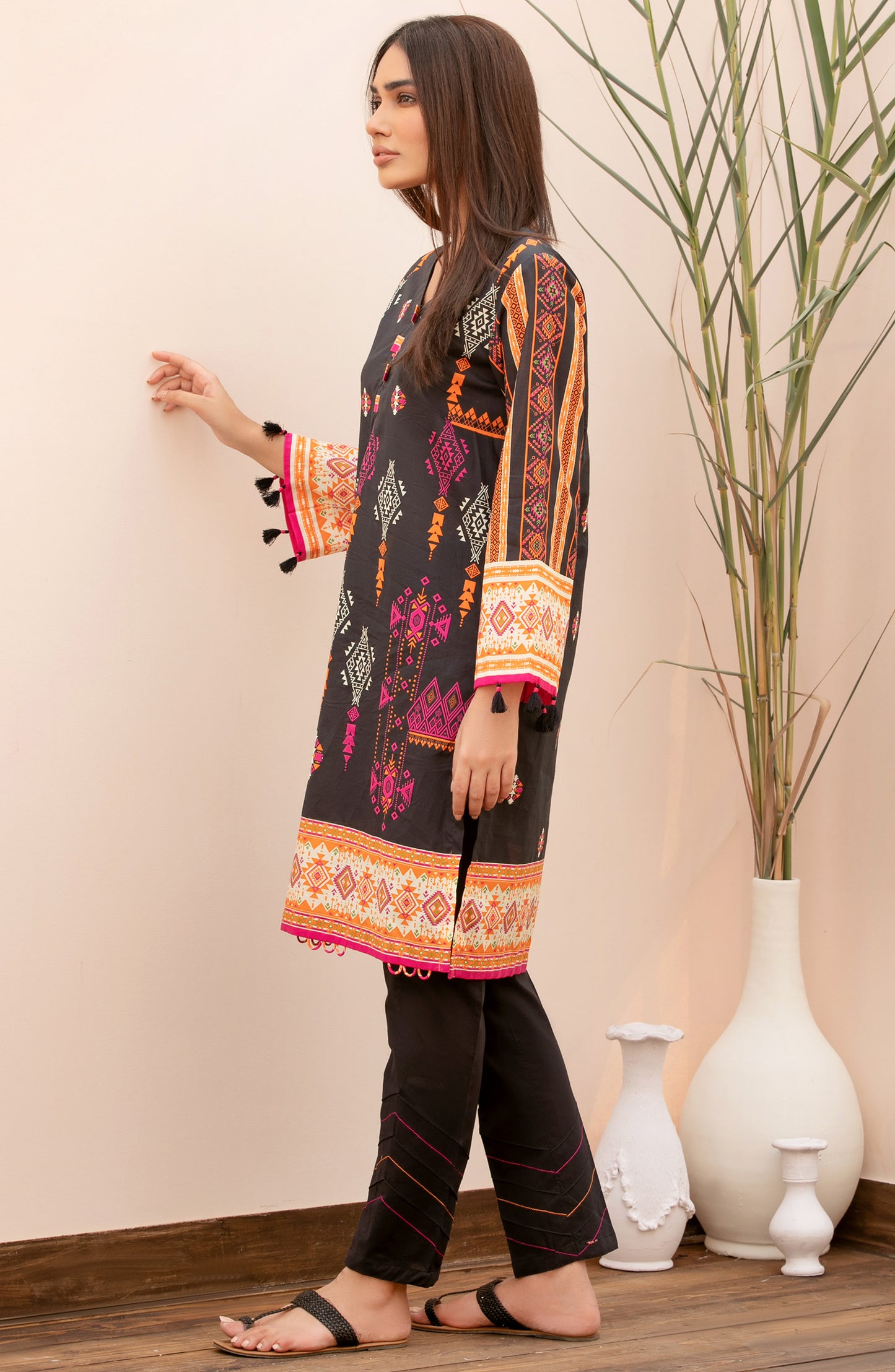 Unstitched 2 Piece Printed Lawn Shirt Trouser