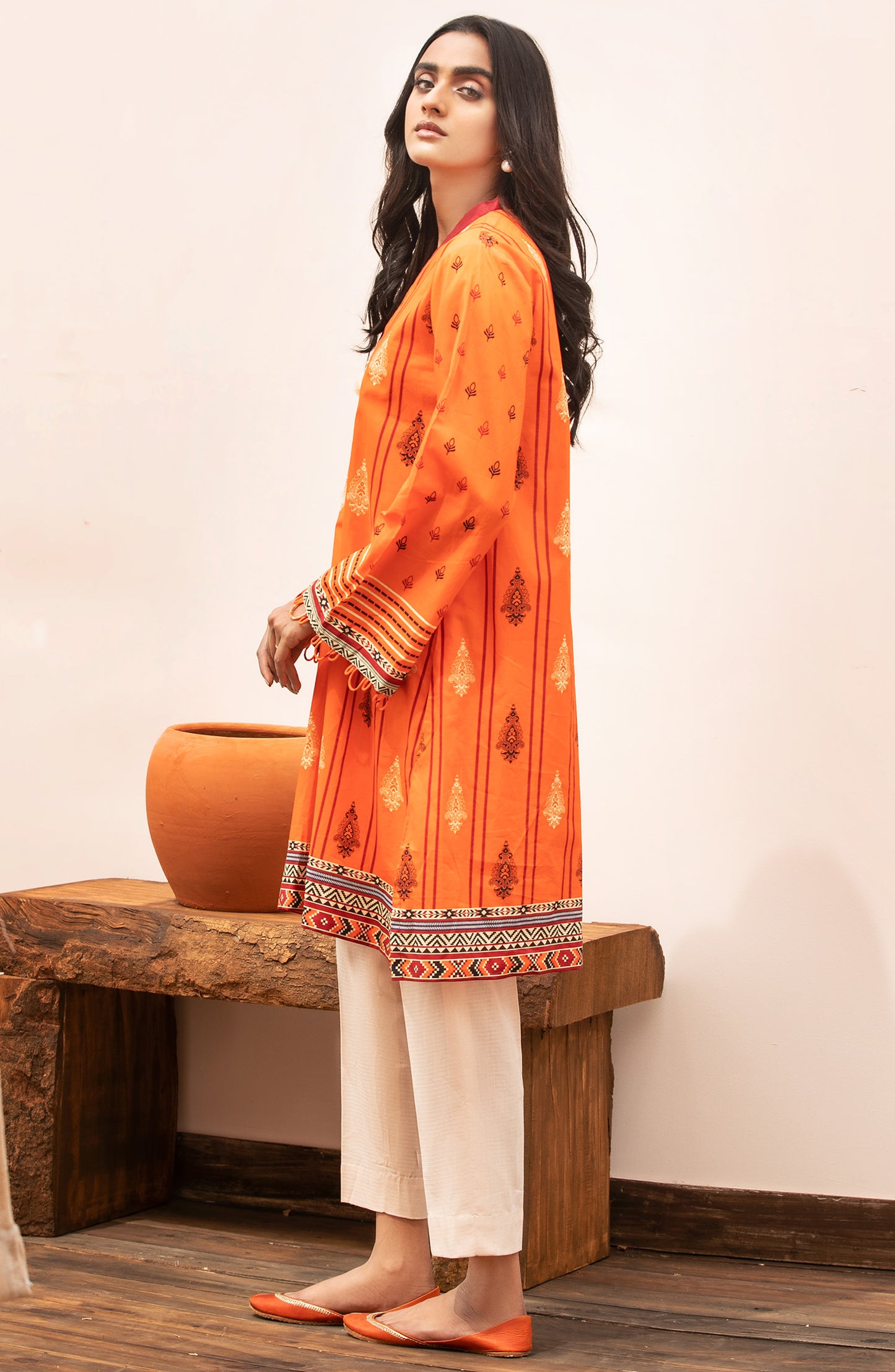 Unstitched 1 Piece Printed Lawn Shirt
