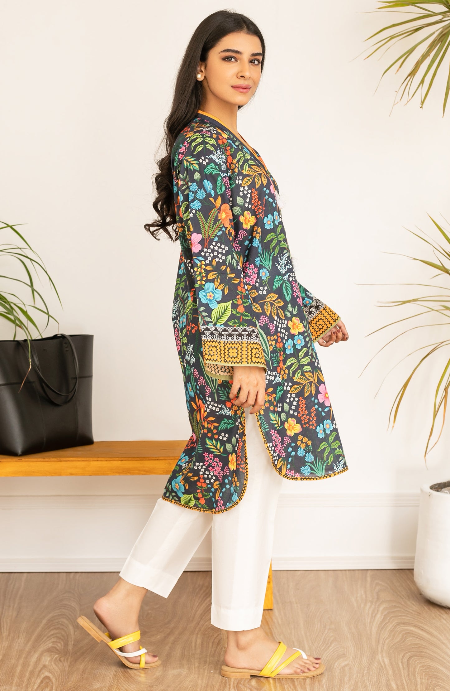 Stitched 1 Piece Printed Lawn Shirt