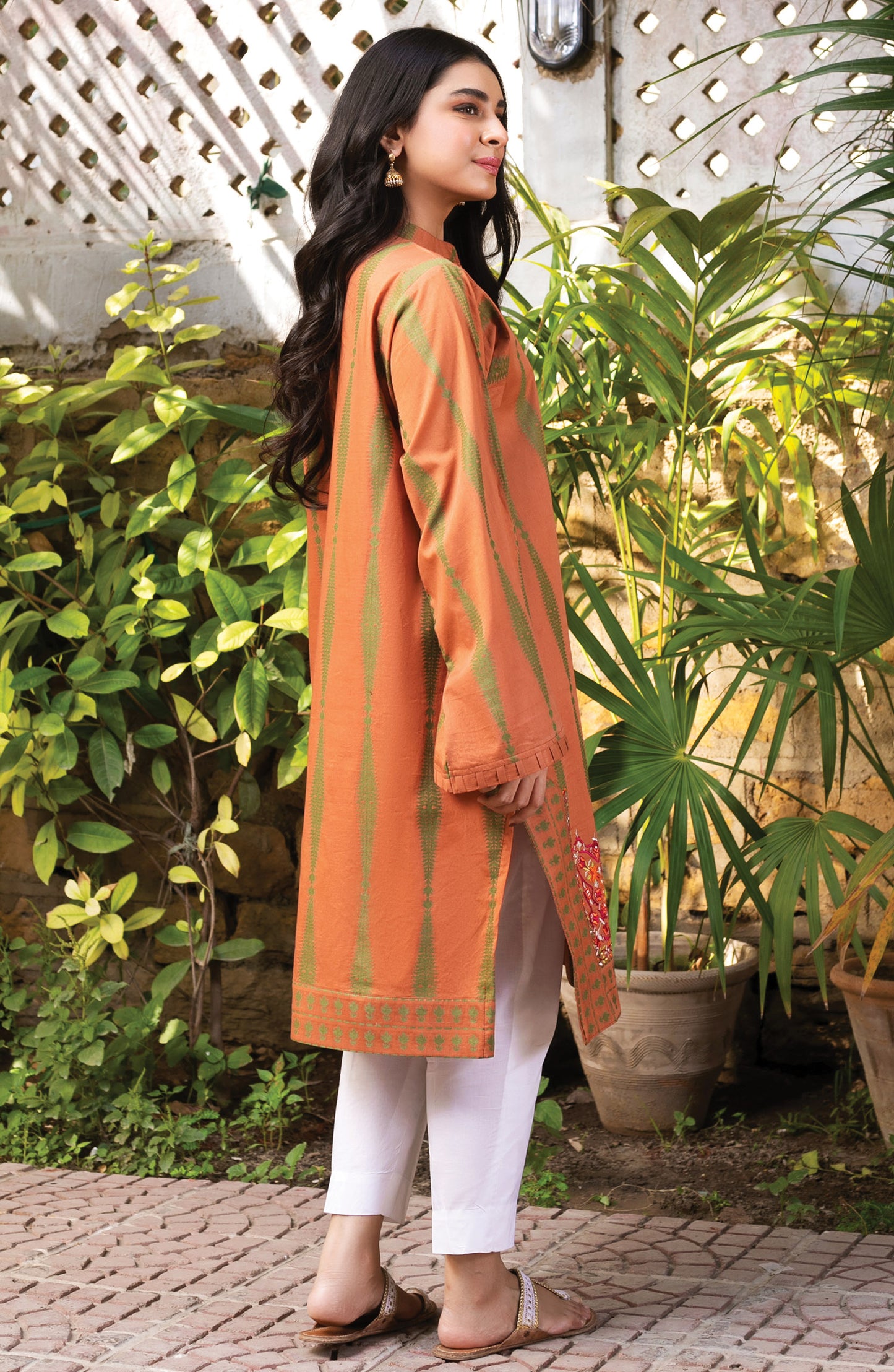 Unstitched 1 Piece Embroidered Jacquard Shirt