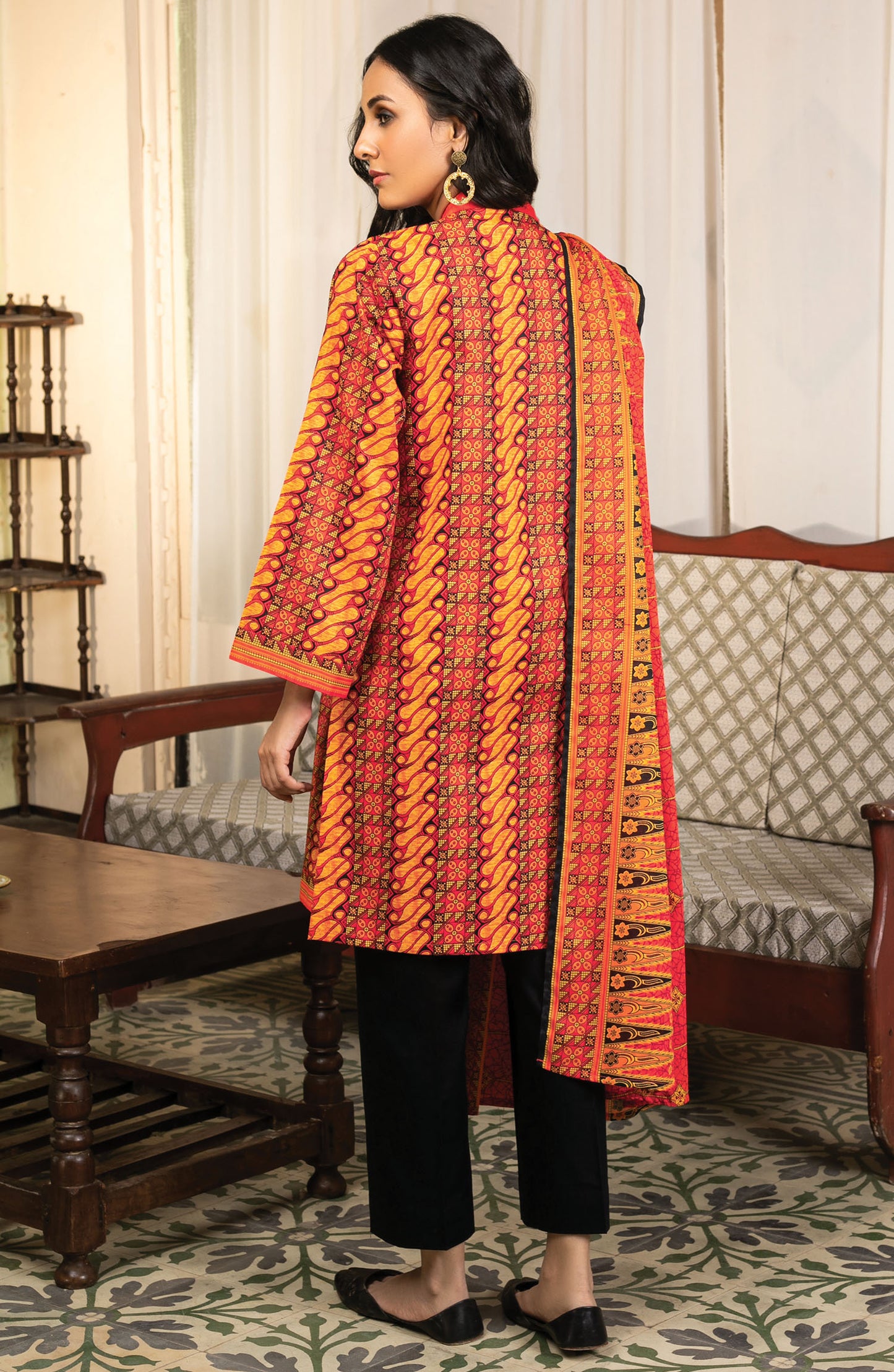 Unstitched 3 Piece Printed Lawn Suit