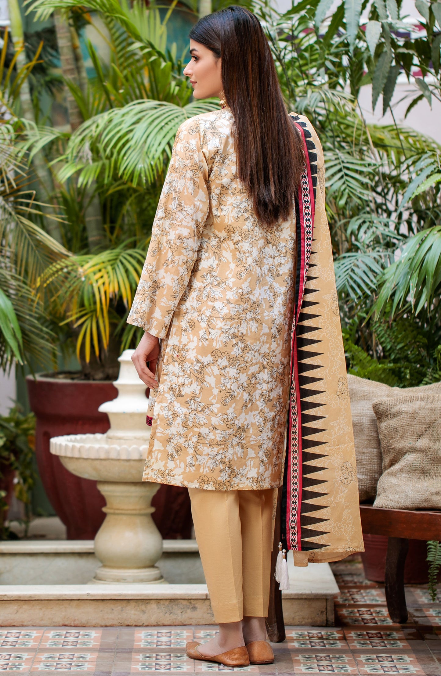 Unstitched 3 Piece Printed Lawn Suit