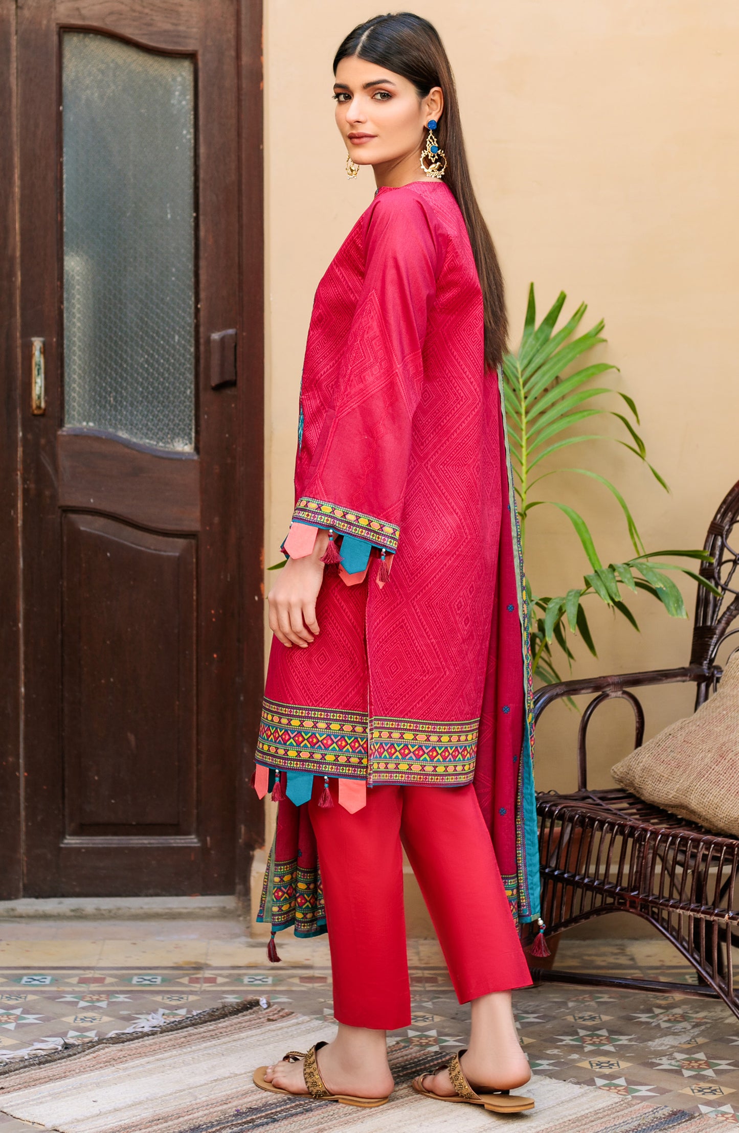 Unstitched 3 Piece Embroidered Lawn Suit
