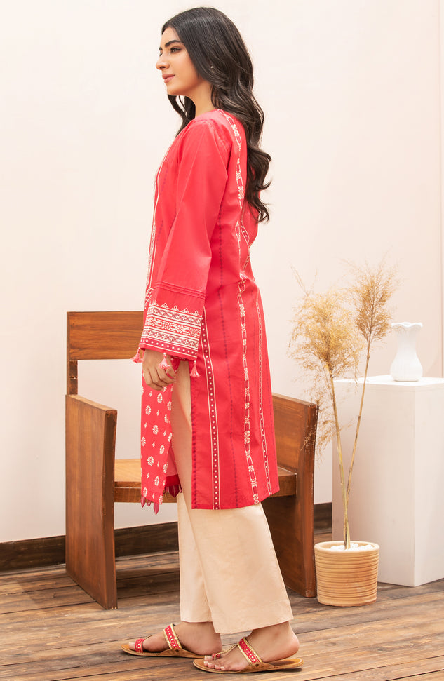 Unstitched 1 Piece Printed Lawn Shirt