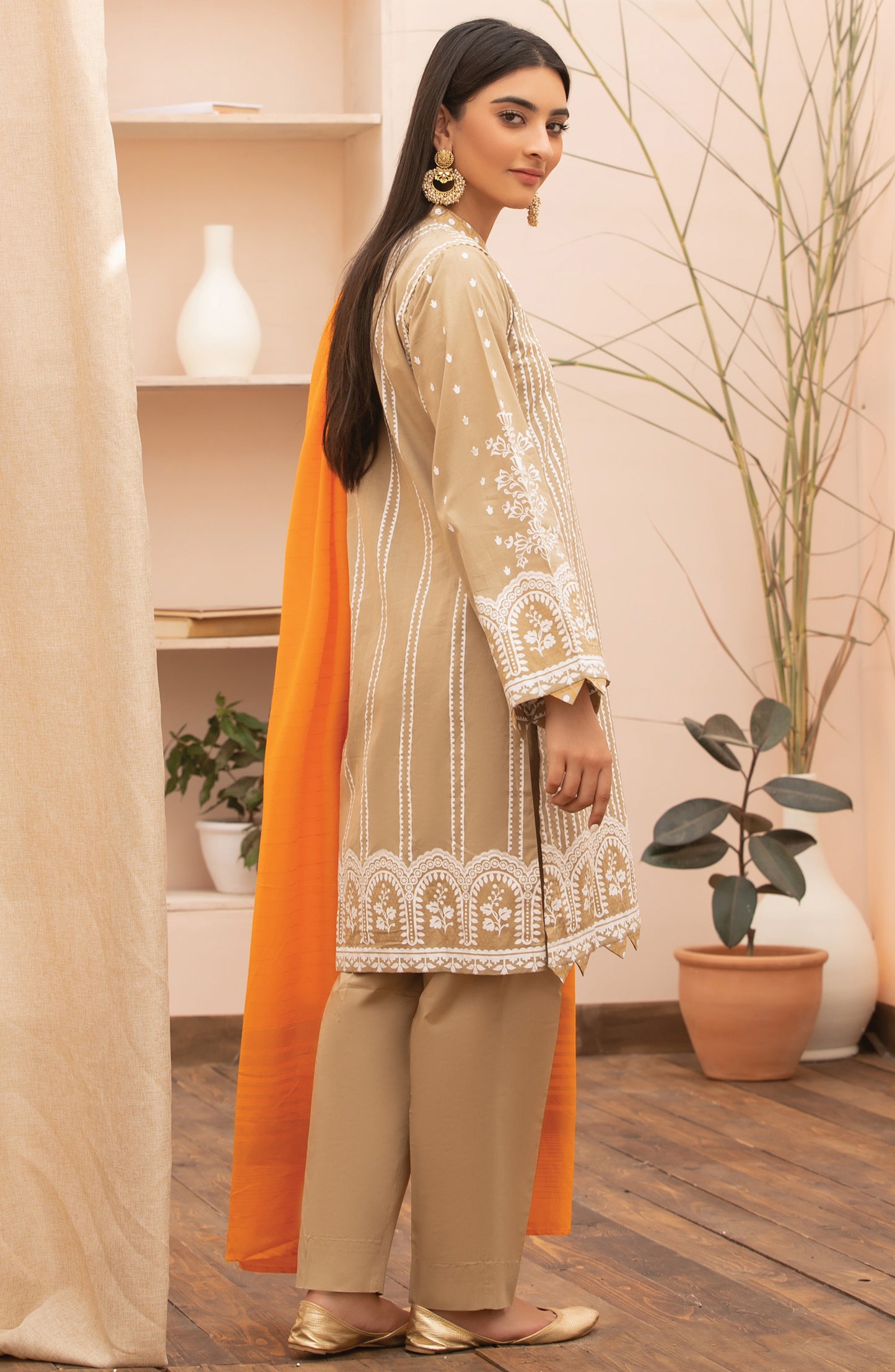 Unstitched 3 Piece Printed Lawn Suit