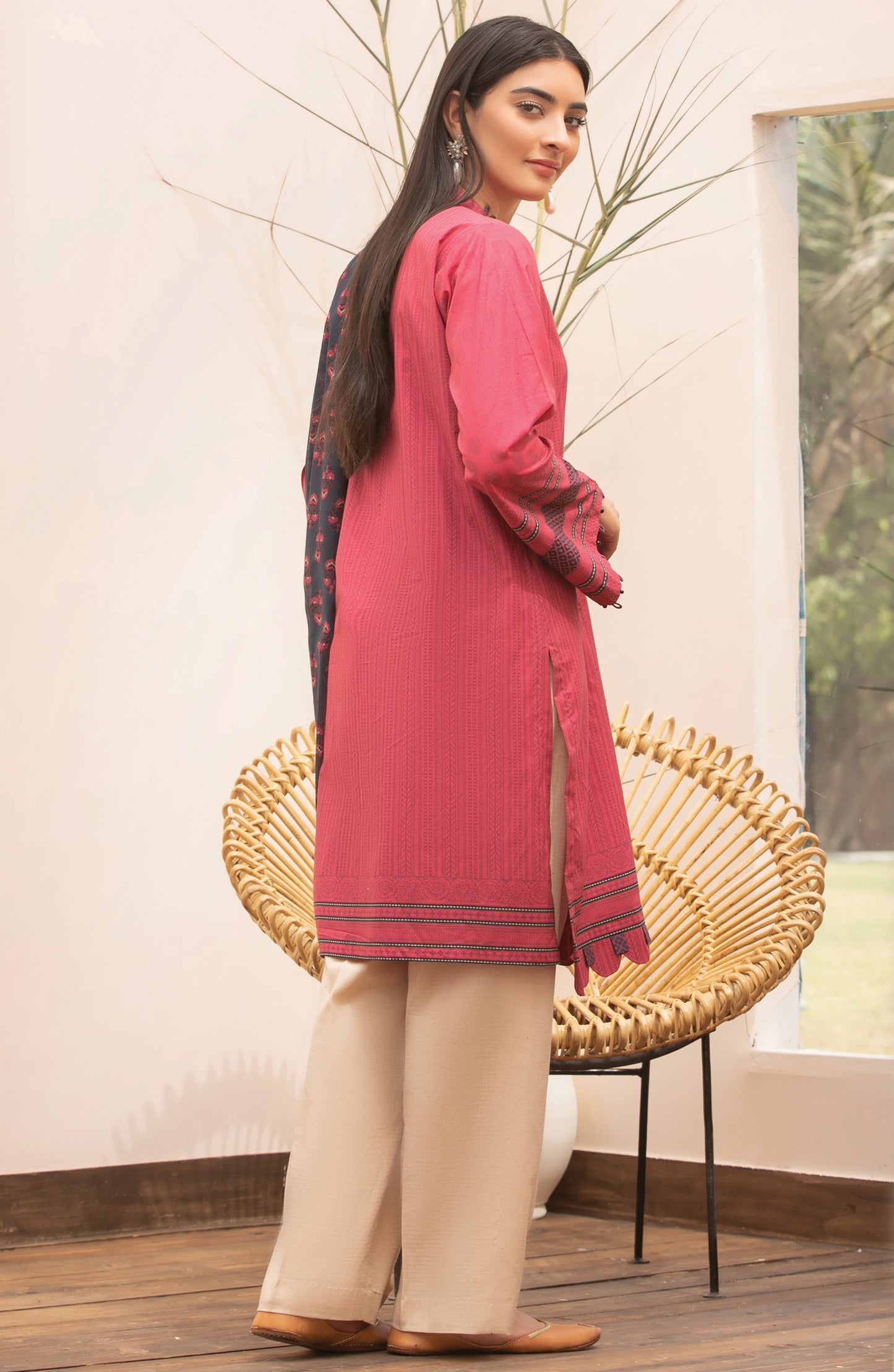 Unstitched 2 Piece Printed Lawn Shirt Dupatta