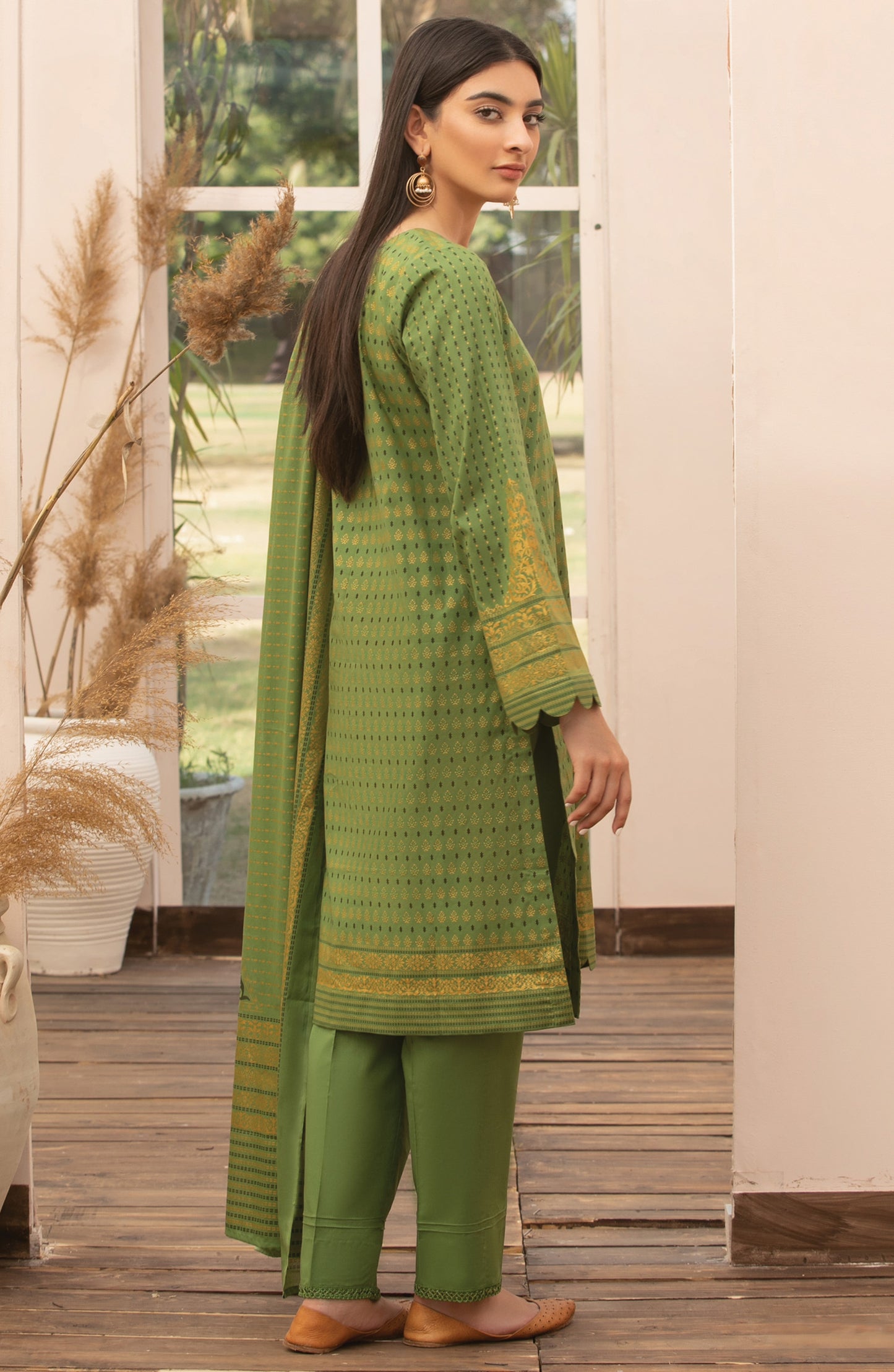 Unstitched 3 Piece Printed Lawn Suit