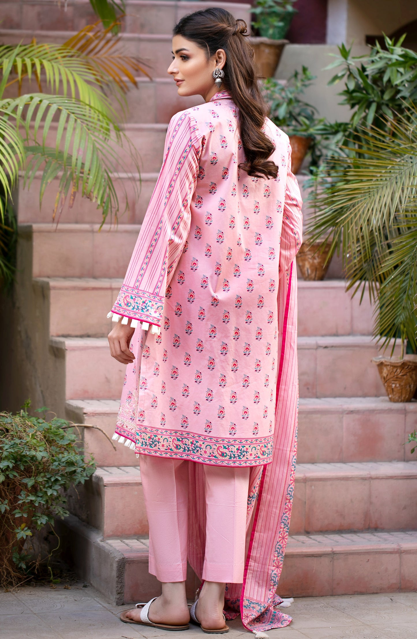 Unstitched 3 Piece Embroidered Lawn Suit