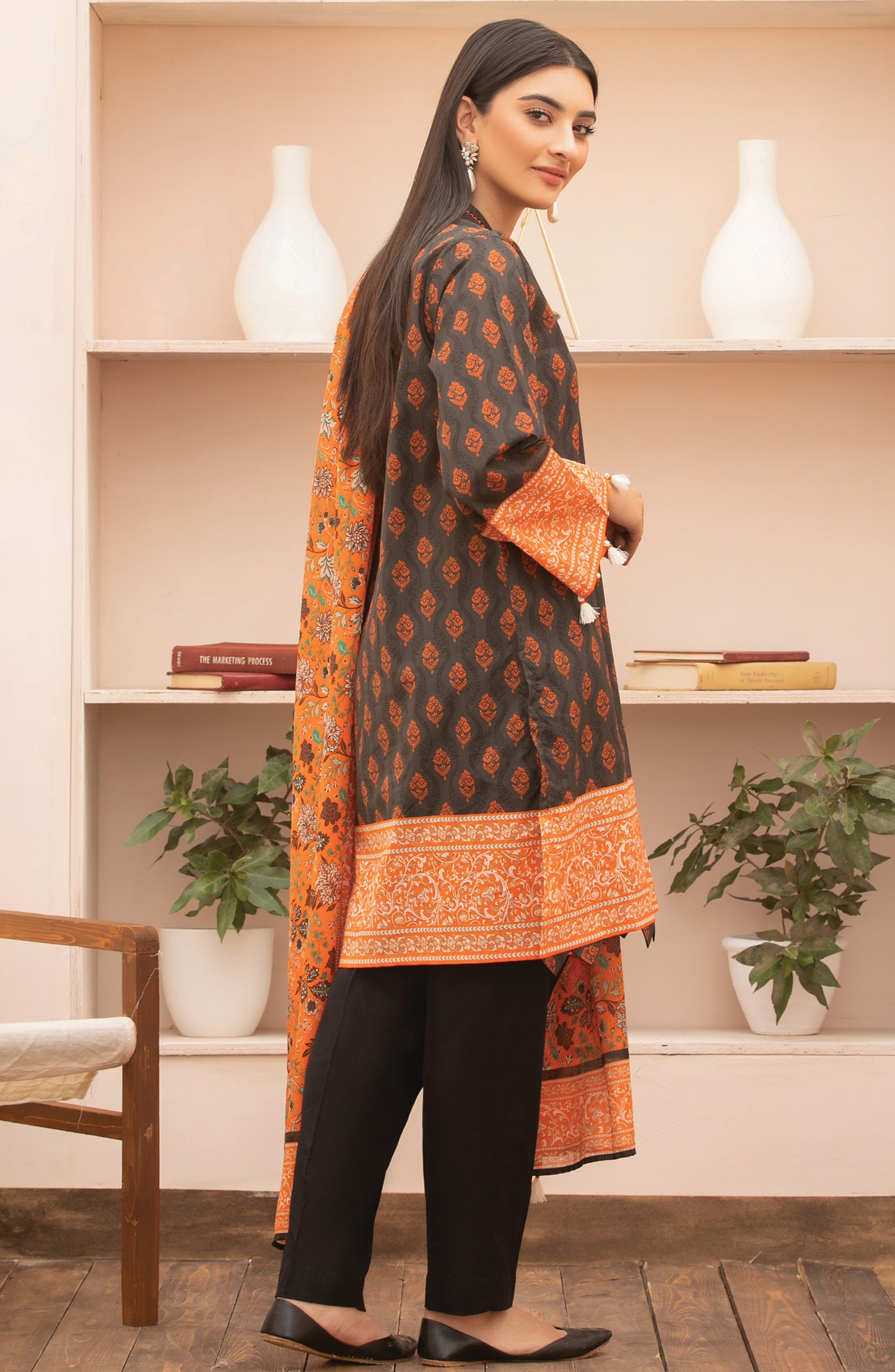 Unstitched 2 Piece Printed Lawn Shirt Dupatta