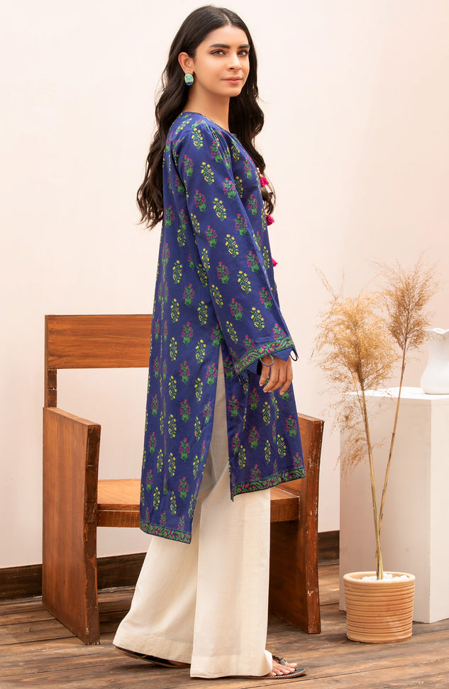 Unstitched 1 Piece Printed Lawn Shirt