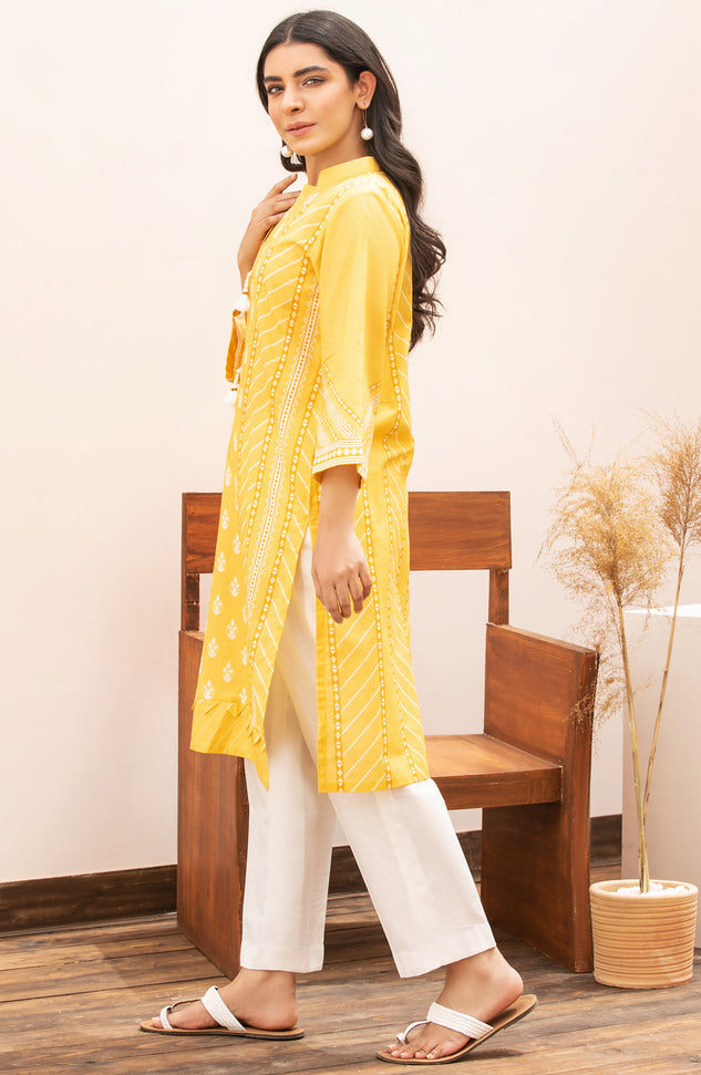 Unstitched 1 Piece Printed Lawn Shirt