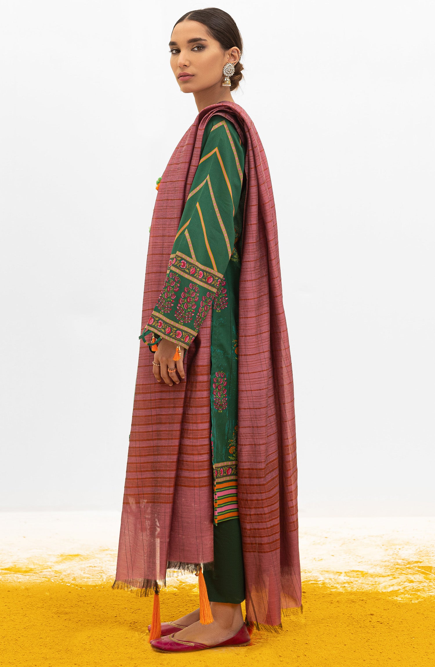 OTL-22-027/S TEAL LAWN  READY TO WEAR SHIRT DUPATTA PANTS