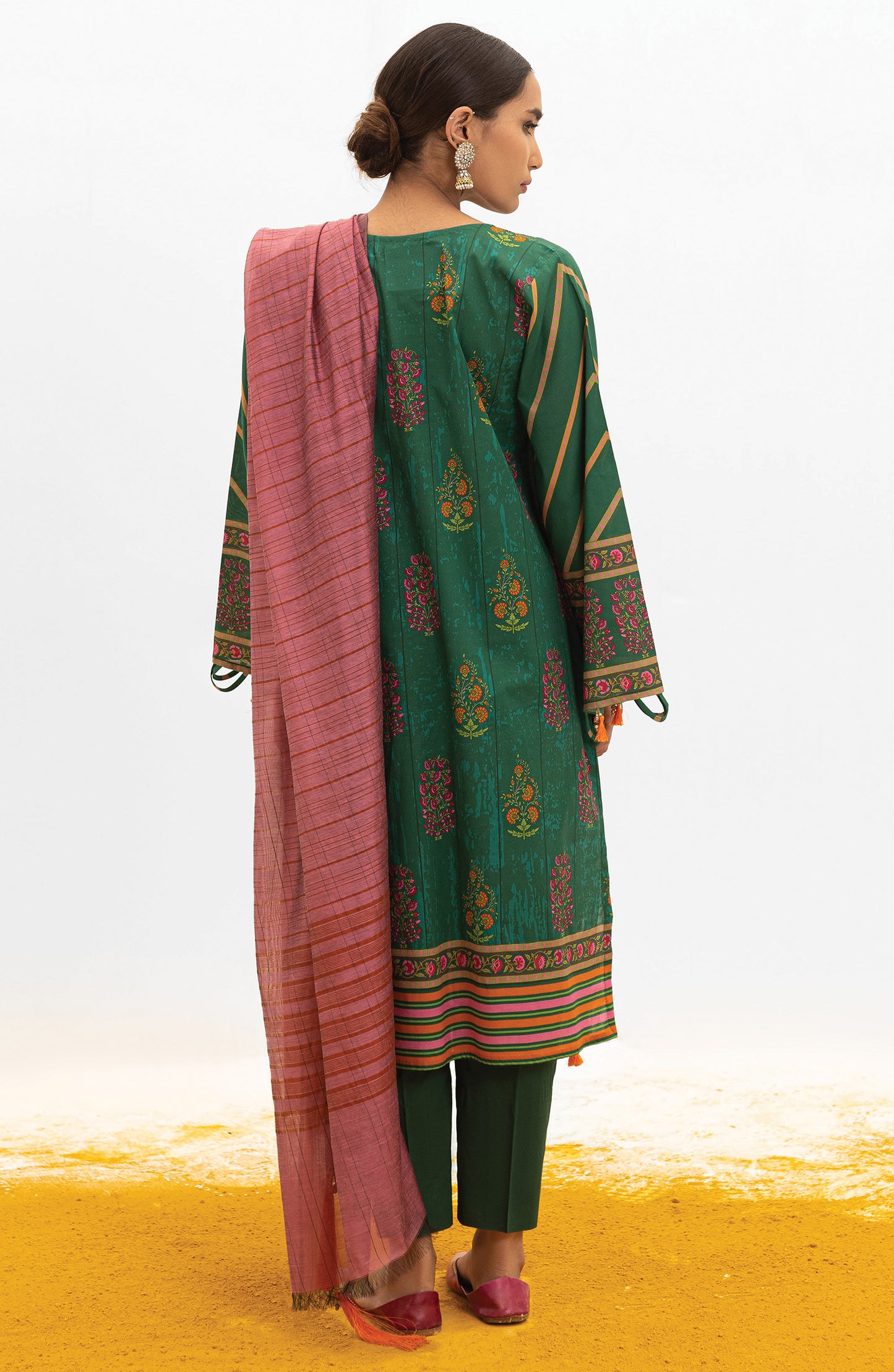 OTL-22-027/S TEAL LAWN  READY TO WEAR SHIRT DUPATTA PANTS