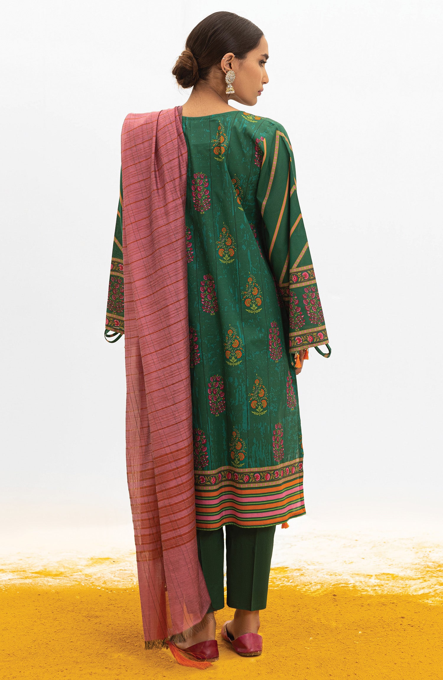 OTL-22-027/S TEAL LAWN  READY TO WEAR SHIRT DUPATTA PANTS