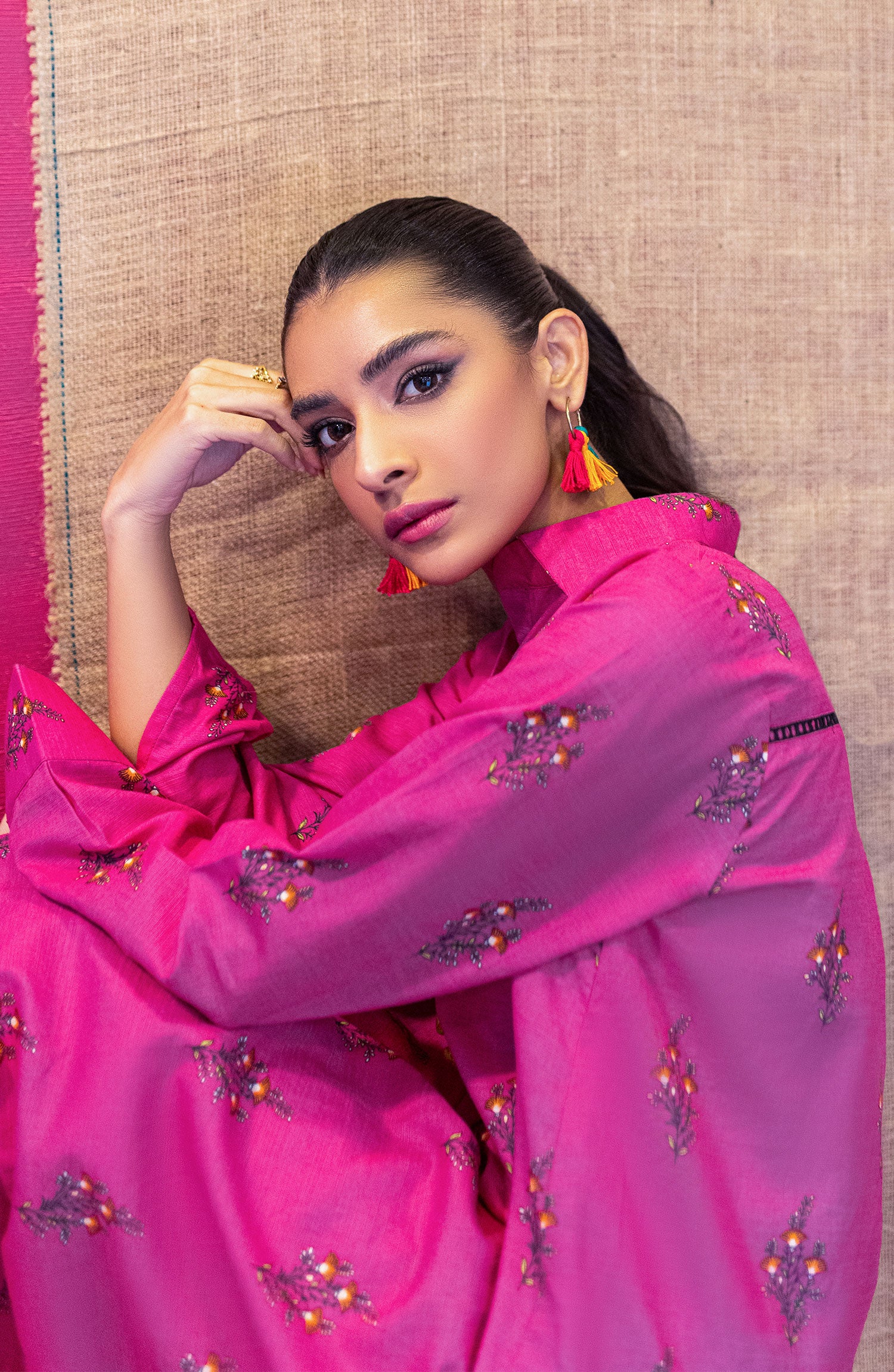 NRDS-22-080/S PINK KHADDAR  READY TO WEAR SHIRT PANTS