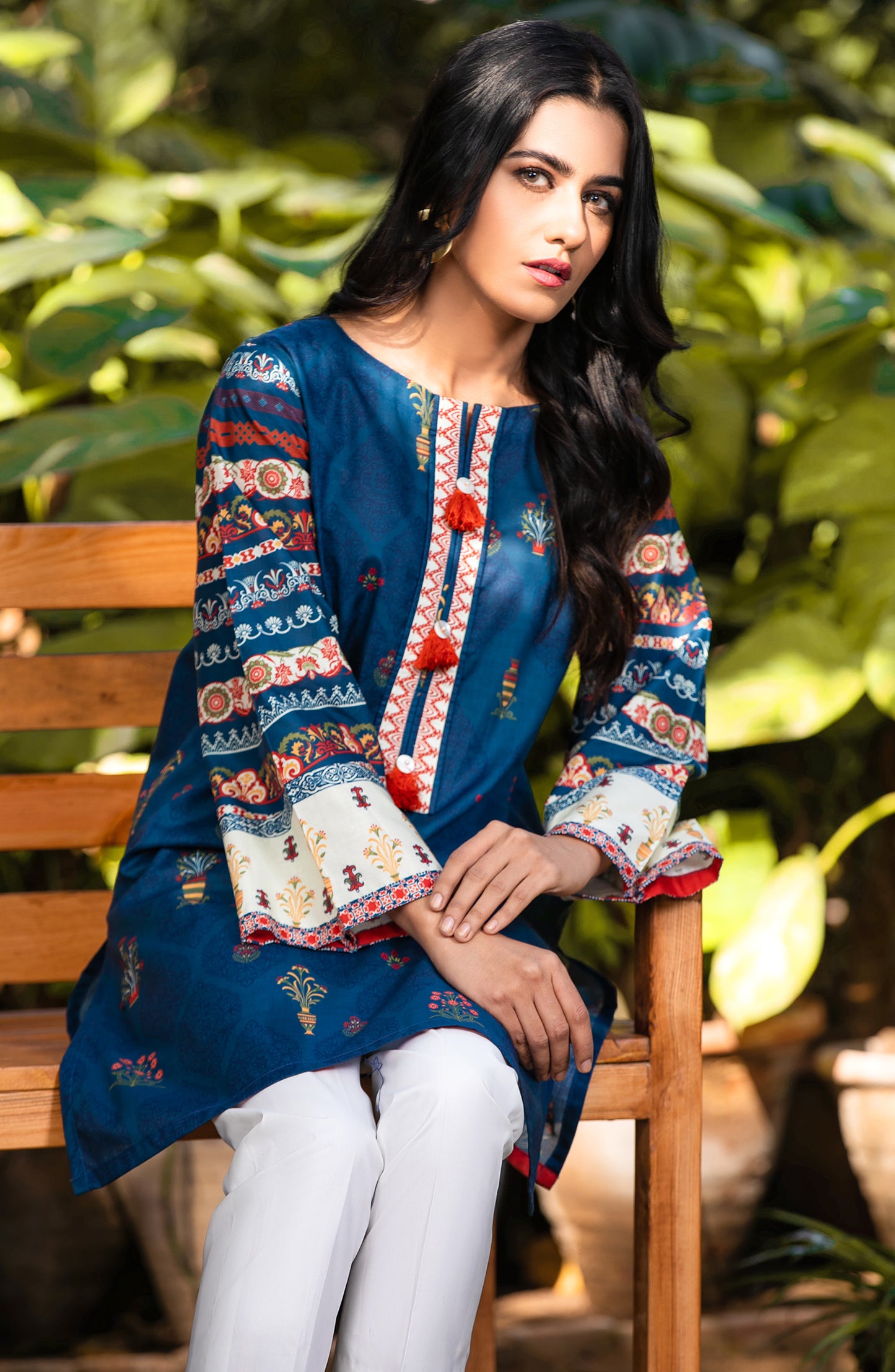 Unstitched 1 Piece Printed Lawn Shirt