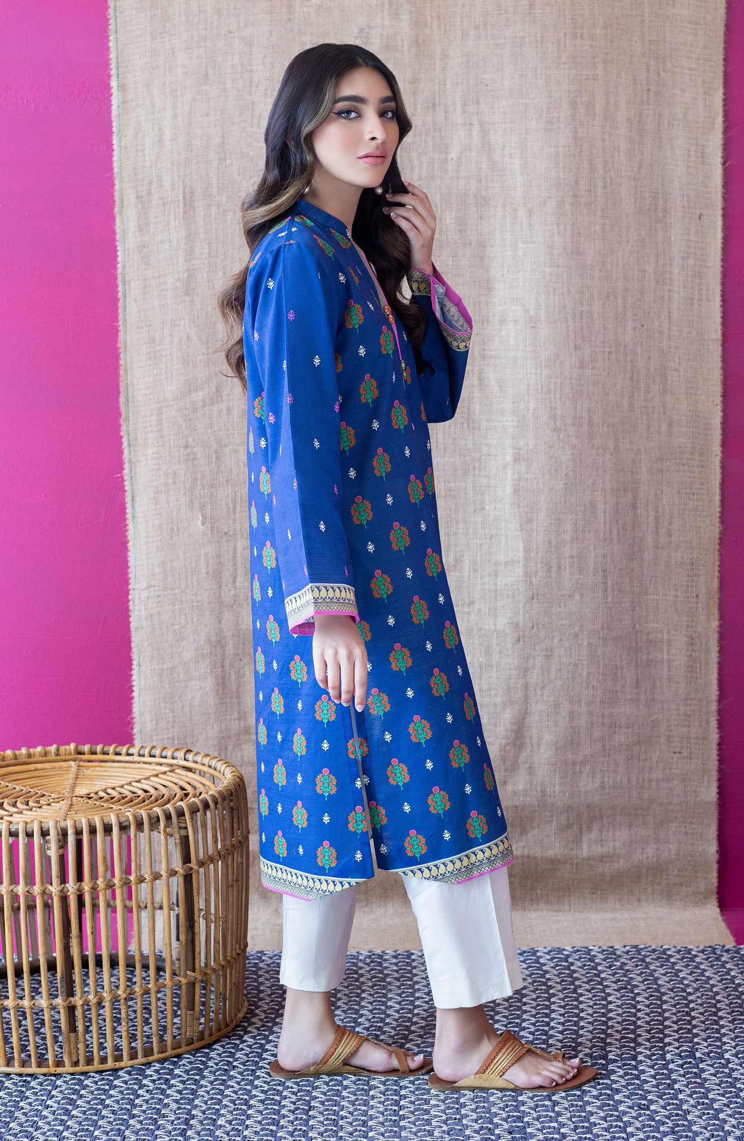HCS-S-22-094/S BLUE KHADDAR SCSHIRT READY TO WEAR SHIRT
