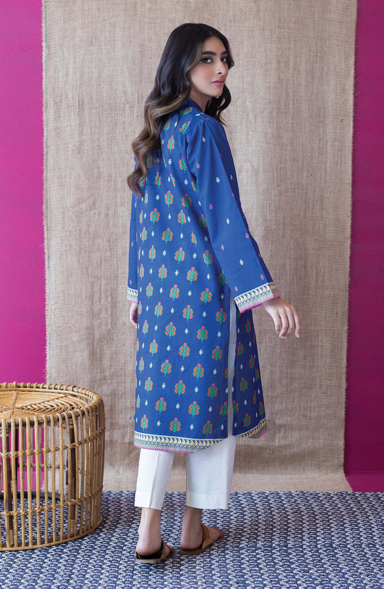 HCS-S-22-094/S BLUE KHADDAR SCSHIRT READY TO WEAR SHIRT