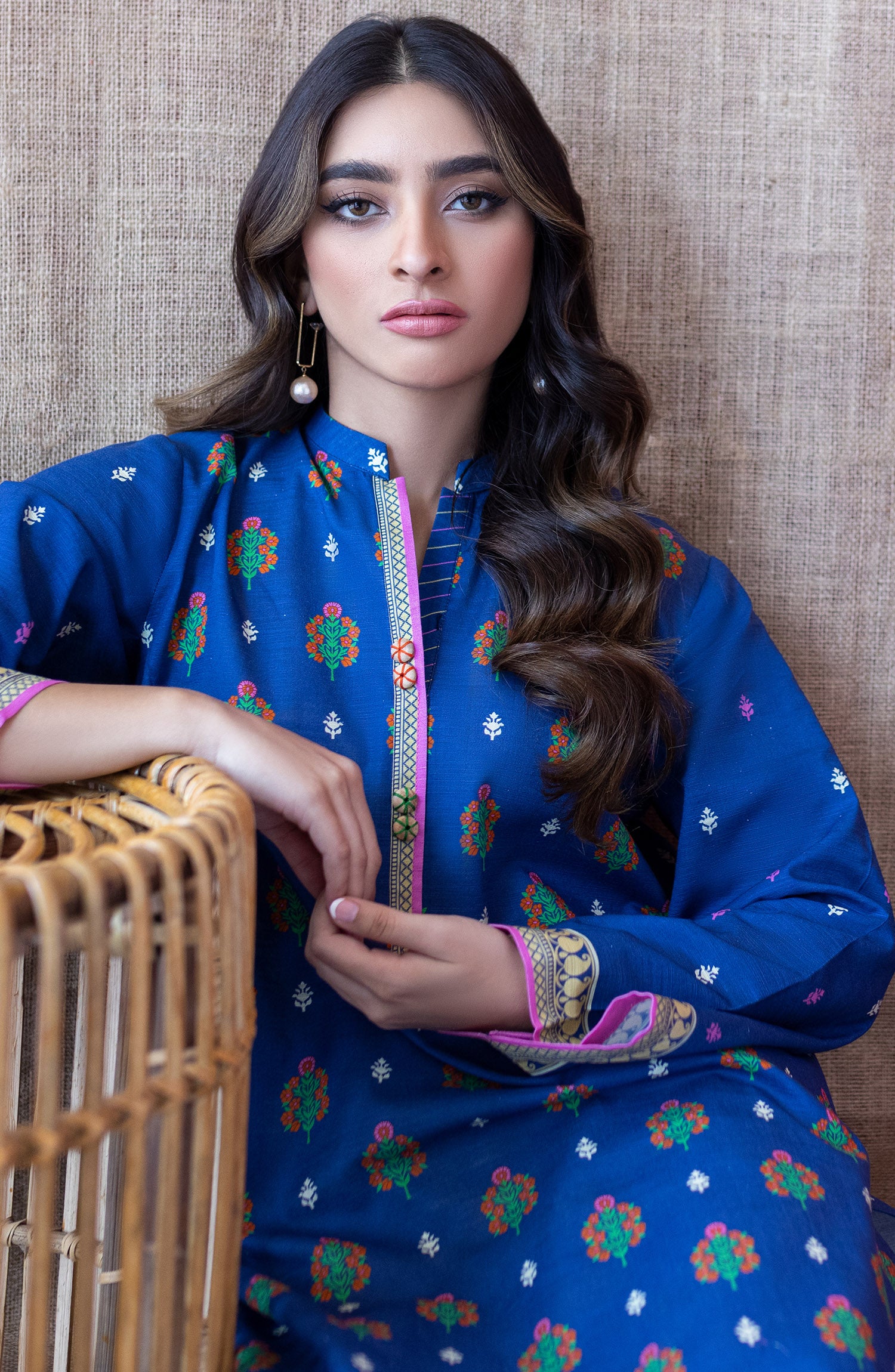 HCS-S-22-094/S BLUE KHADDAR SCSHIRT READY TO WEAR SHIRT