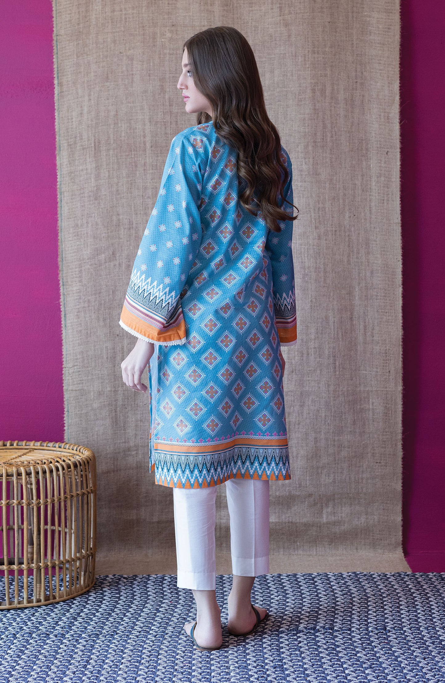 HCS-S-22-091/S BLUE KHADDAR SCSHIRT READY TO WEAR SHIRT