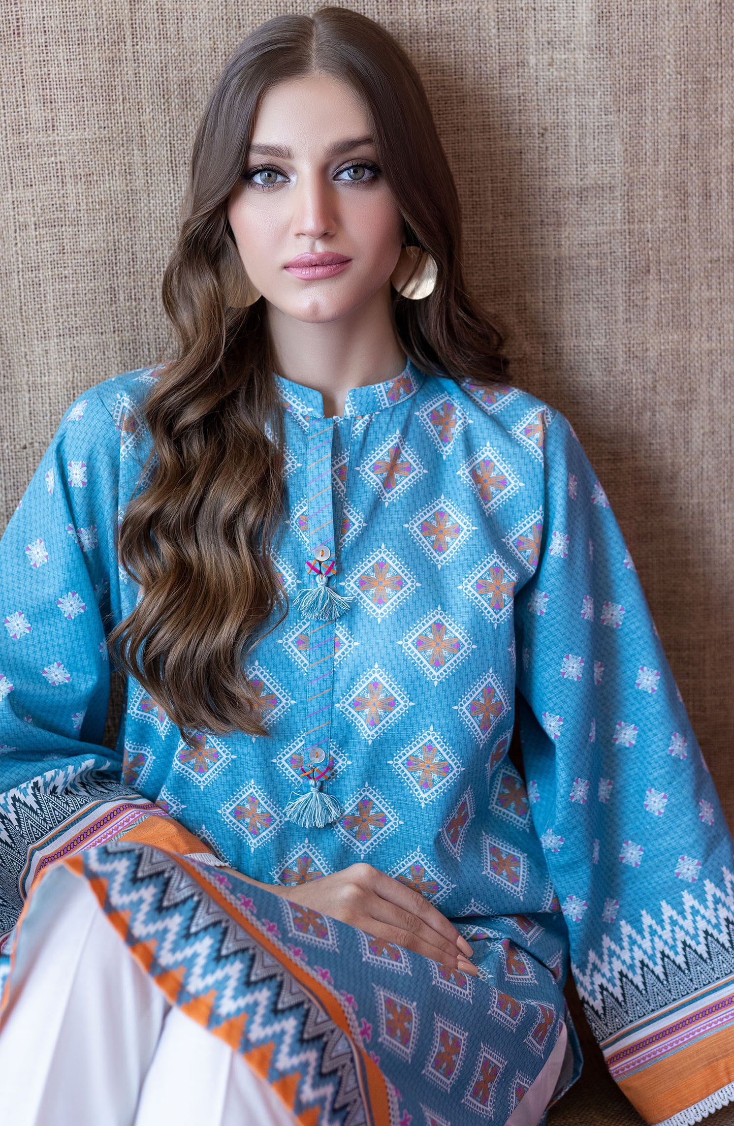 HCS-S-22-091/S BLUE KHADDAR SCSHIRT READY TO WEAR SHIRT
