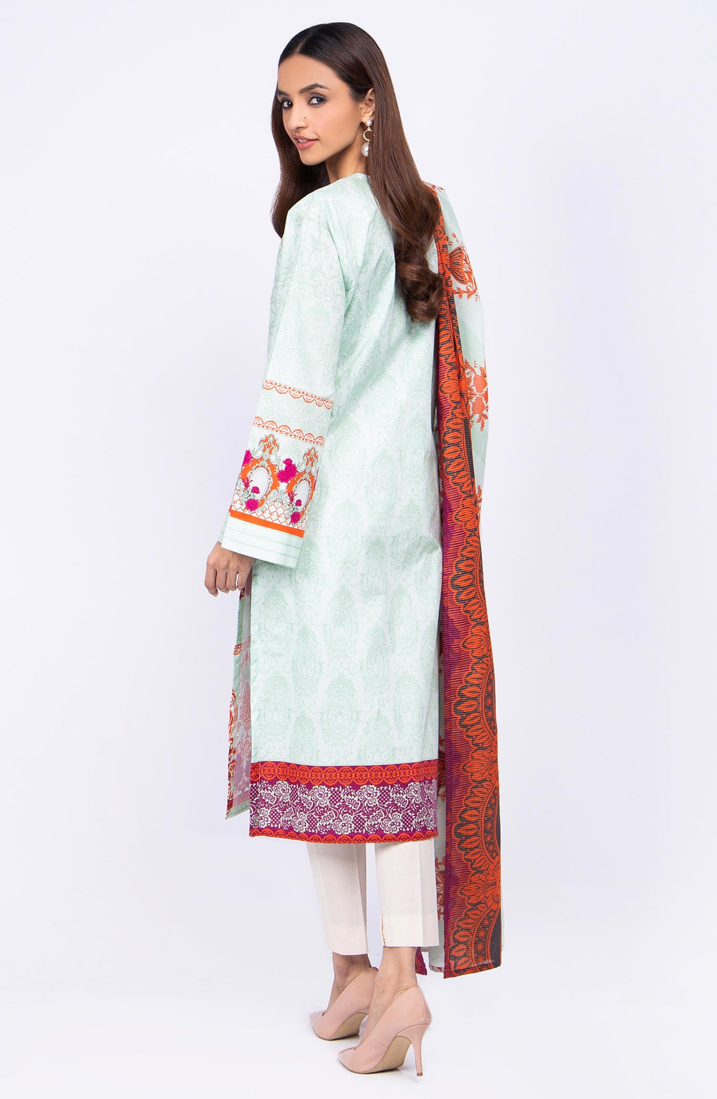 Unstitched 2 Piece Embroidered Lawn Suit