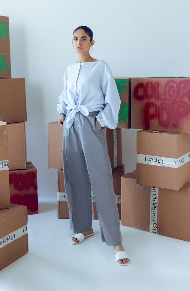 NRW-017/S GREY COTTON SCPANTS WESTERN PANTS