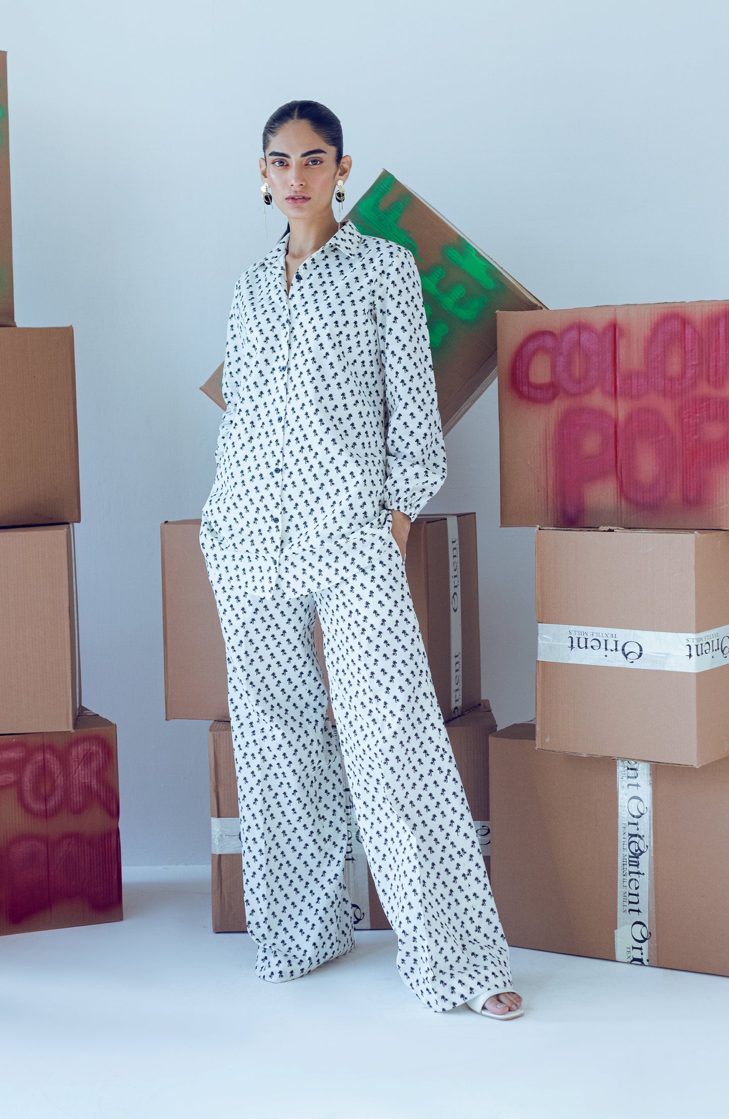 NW-MS-PL-22-006 WHITE COTTON  READY TO WEAR SHIRT PANTS