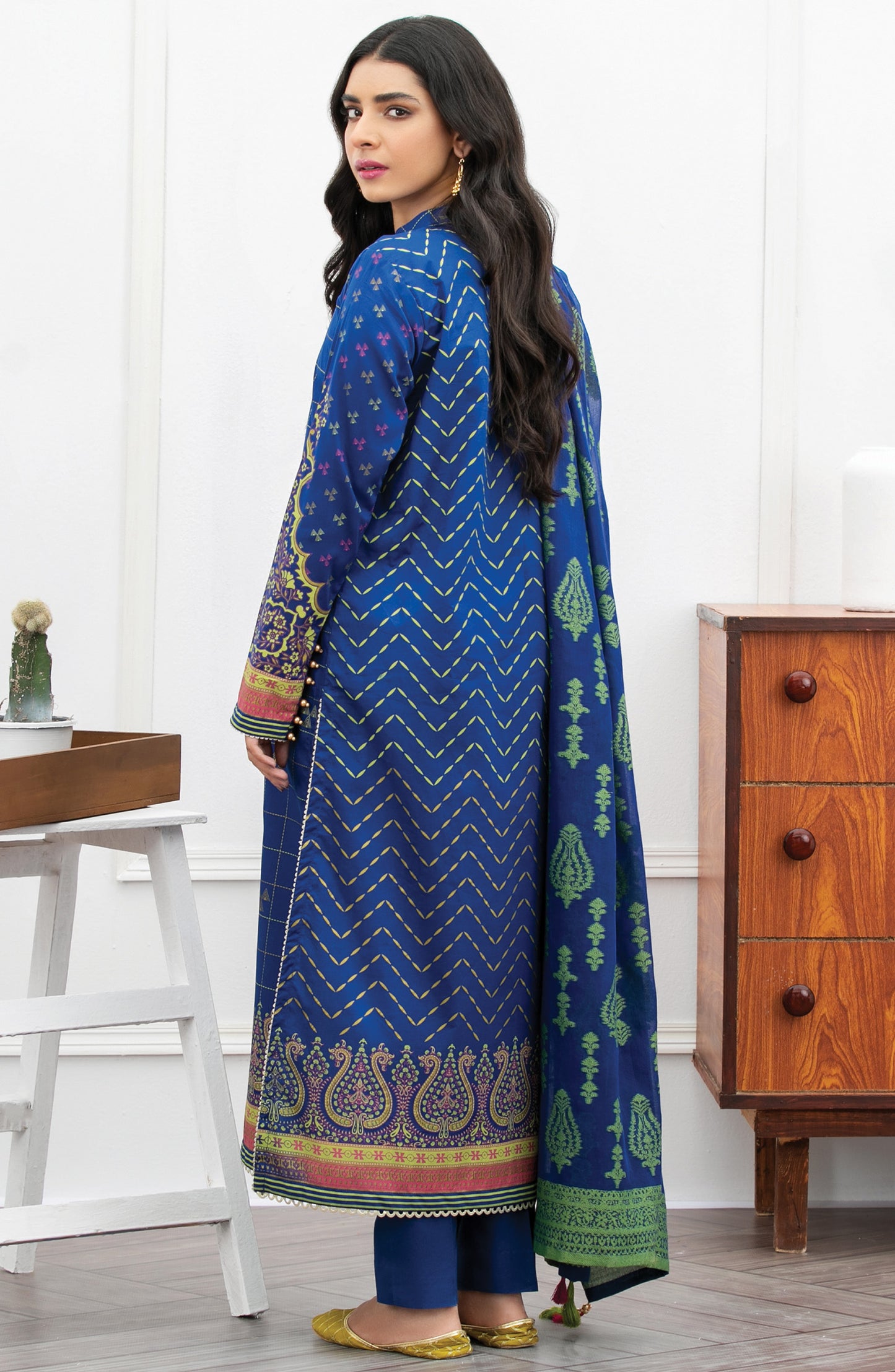 Unstitched 3 Piece Embroidered Lawn Suit